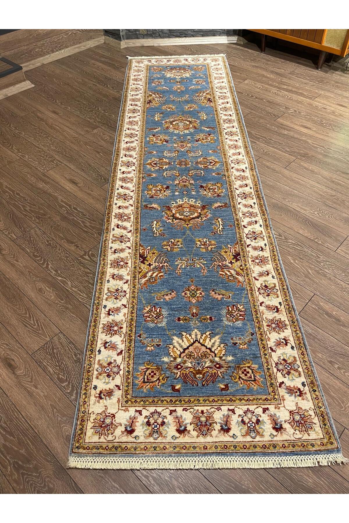 Afgan El dokuma Uşak Yolluk 82x308