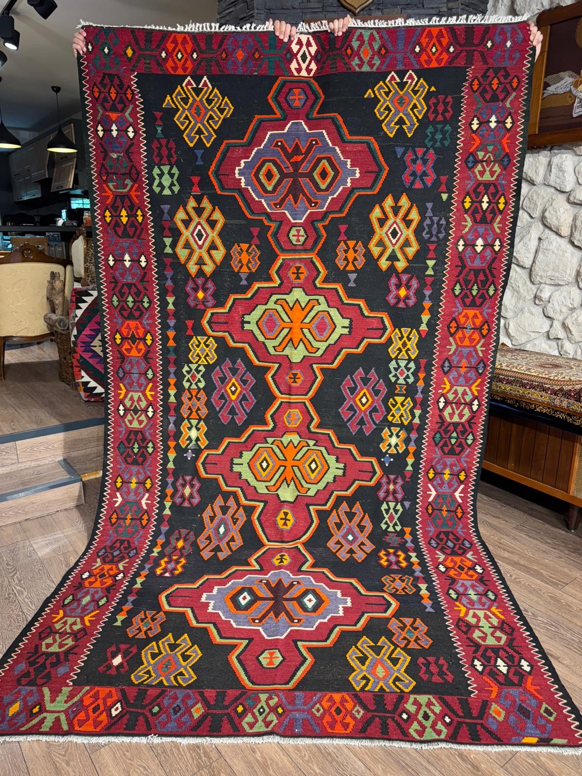 Azerbaycan Küba El Dokuma Kilim – 80+ Yaş