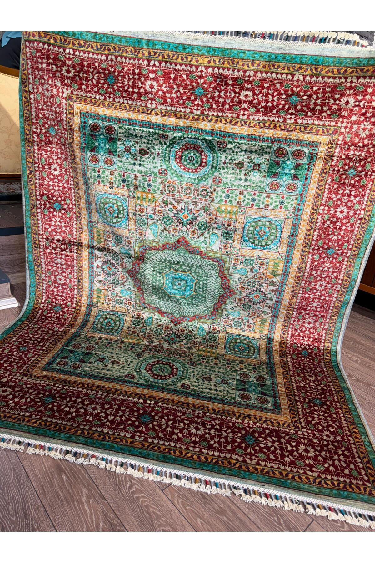 Afgan El dokuma Memlük Halısı 155x203