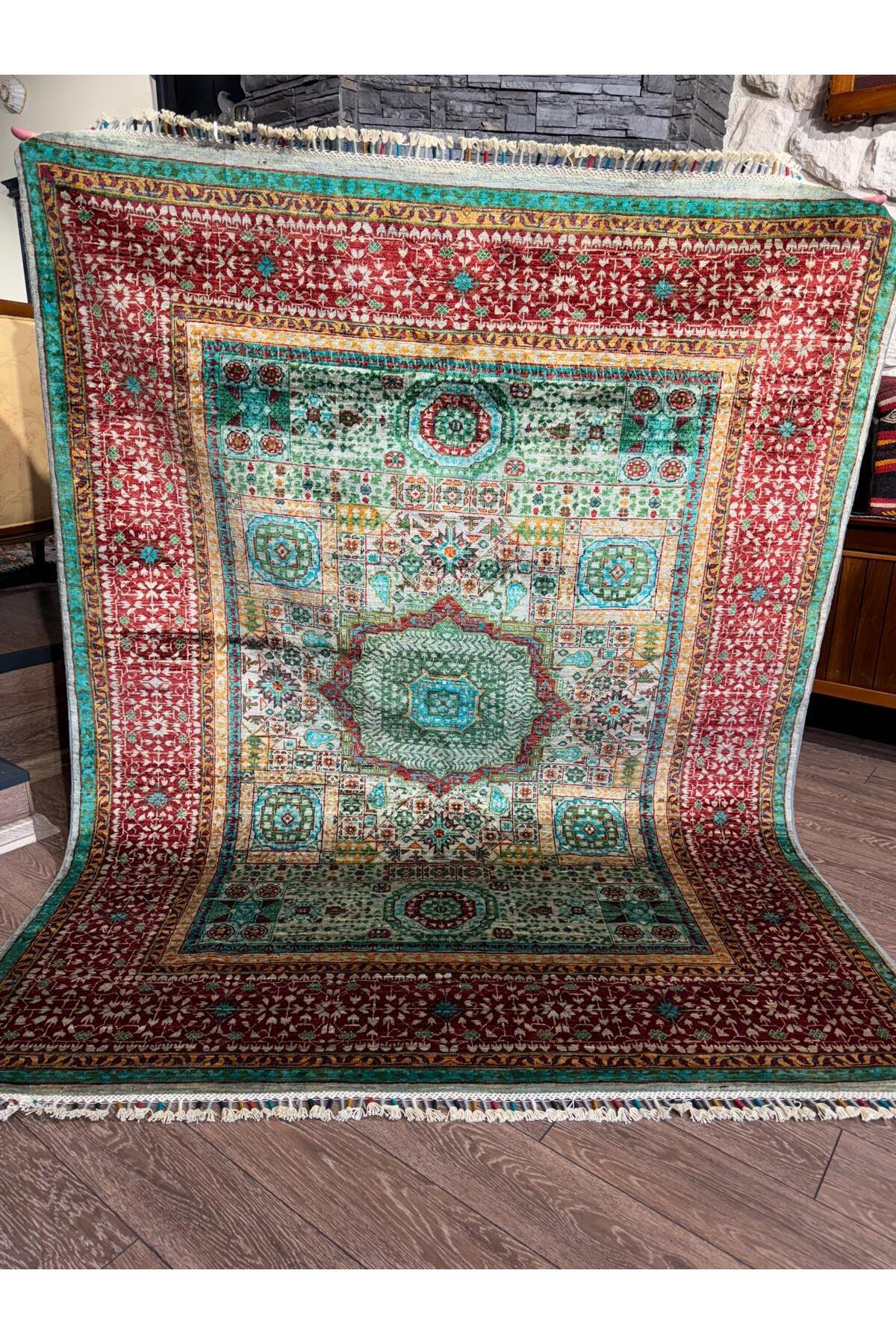 Afgan El dokuma Memlük Halısı 155x203