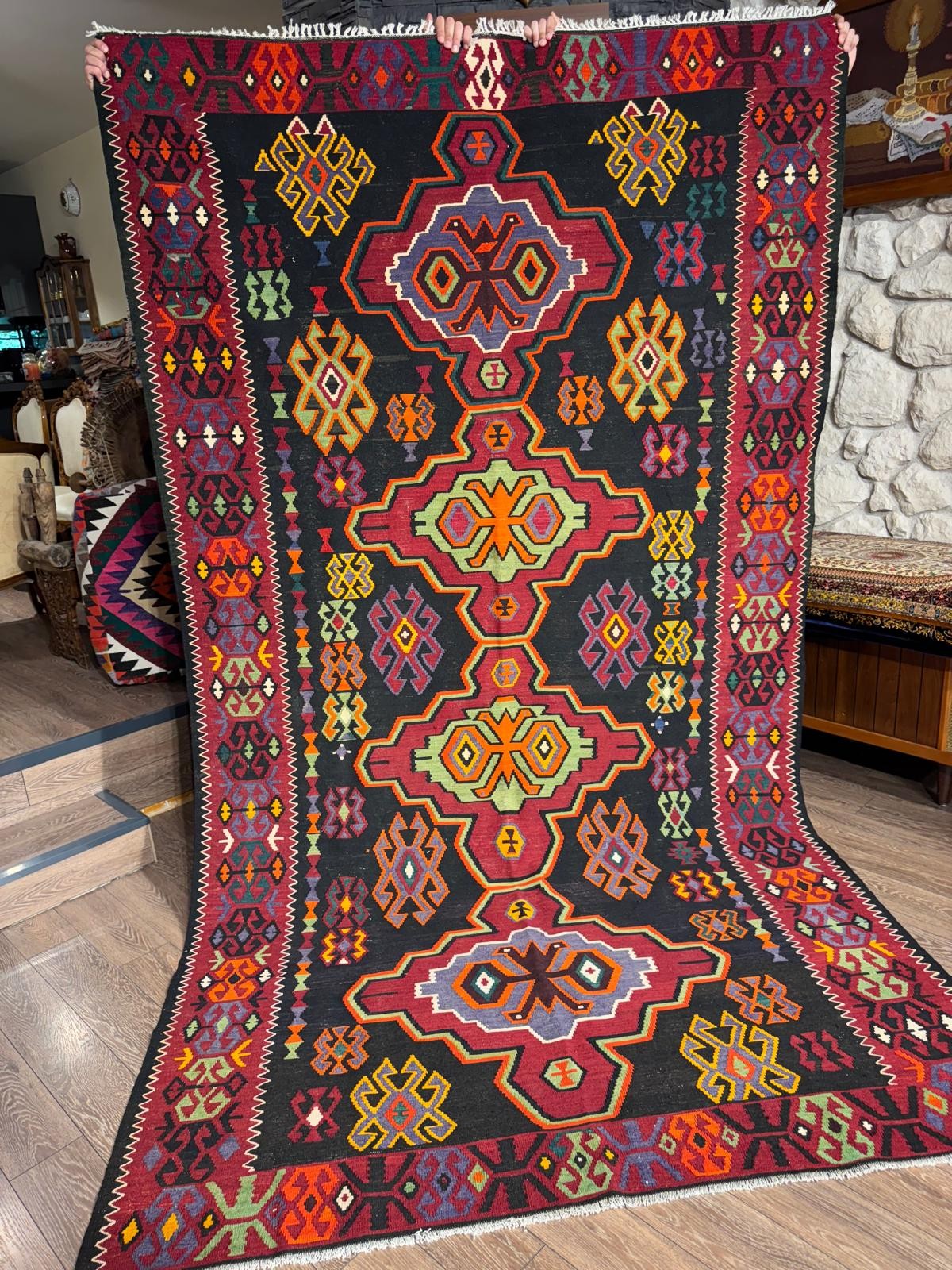 Azerbaycan Küba El Dokuma Kilim – 80+ Yaş