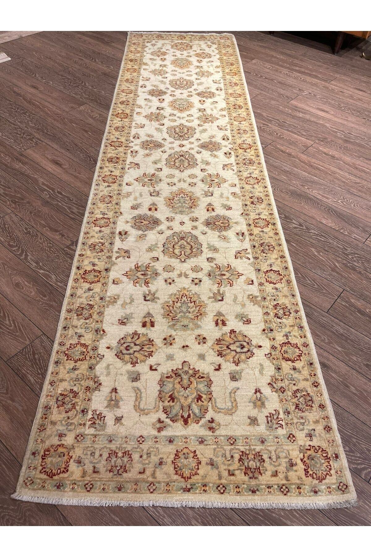 Afgan El Dokuma Yün Uşak Yolluk - Uşak Model 306x79