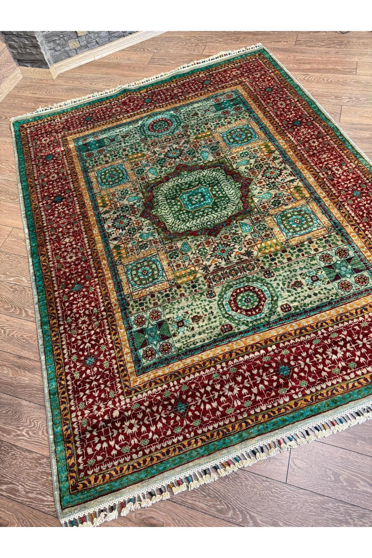 Afgan El dokuma Memlük Halısı 155x203