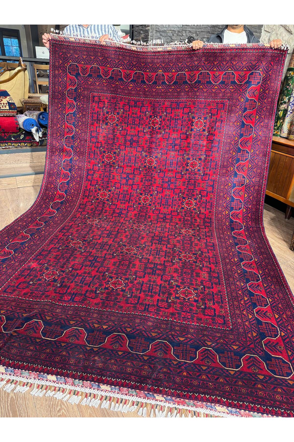 AFGANİSTAN BİLİCİK HALISI 202X313CM YÜN EL DOKUMA TABAN HALISI