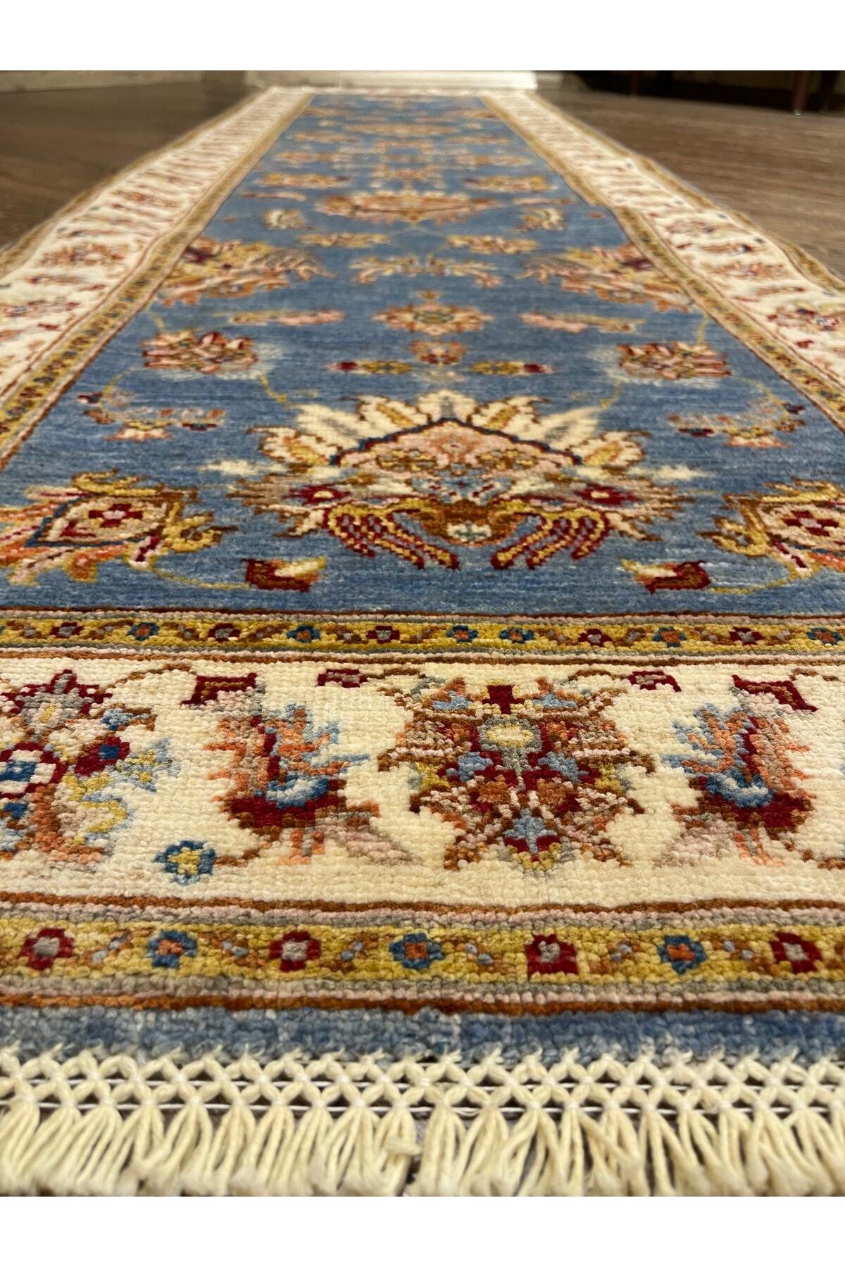 Afgan El dokuma Uşak Yolluk 82x308