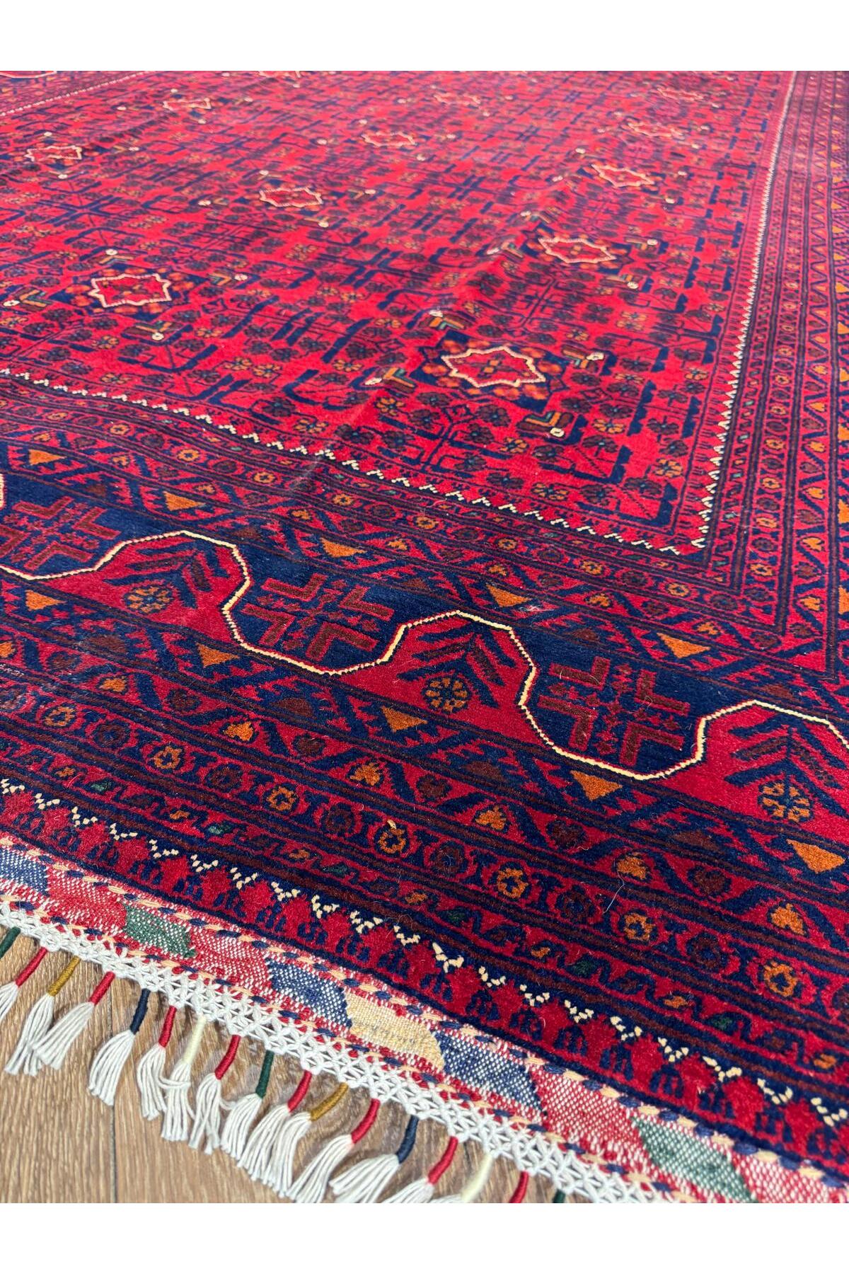 AFGANİSTAN BİLİCİK HALISI 202X313CM YÜN EL DOKUMA TABAN HALISI