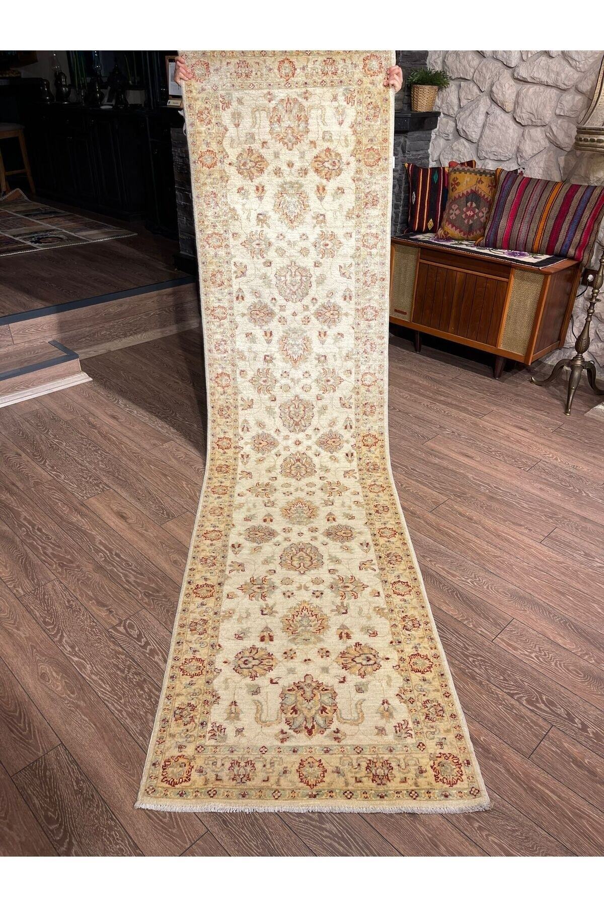 Afgan El Dokuma Yün Uşak Yolluk - Uşak Model 306x79