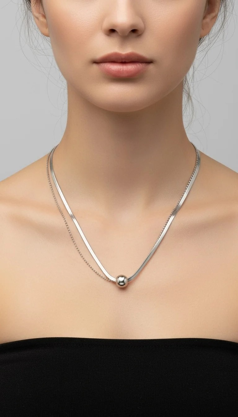 ikili italyan kolye 2mm