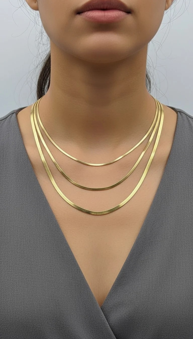 3lü italyan kolye 3mm