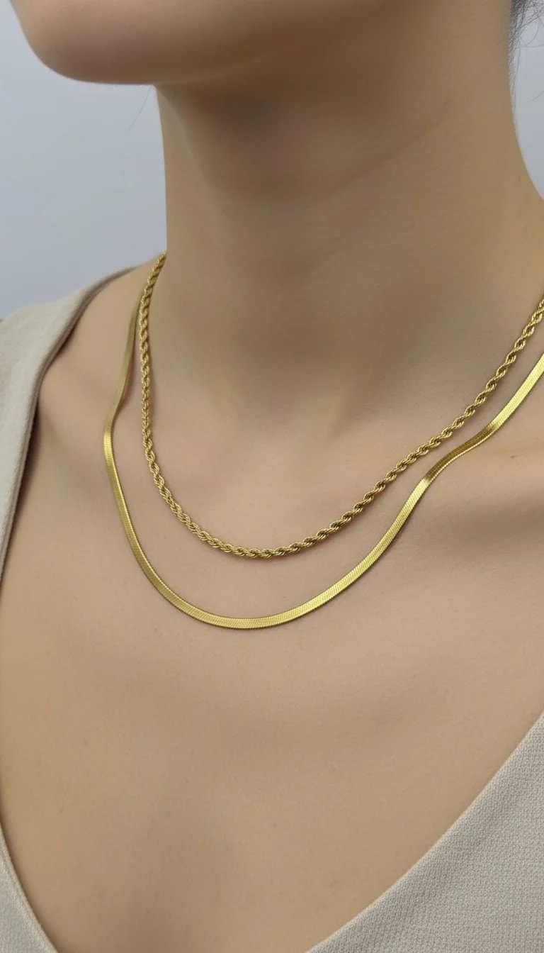 ikili italyan kolye 2mm