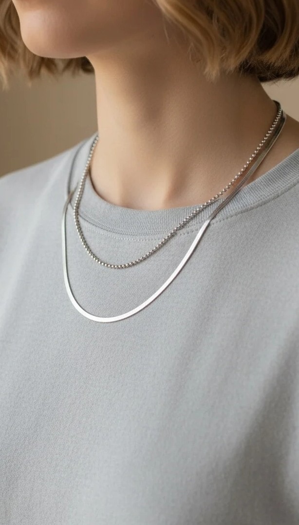 ikili italyan kolye 2mm