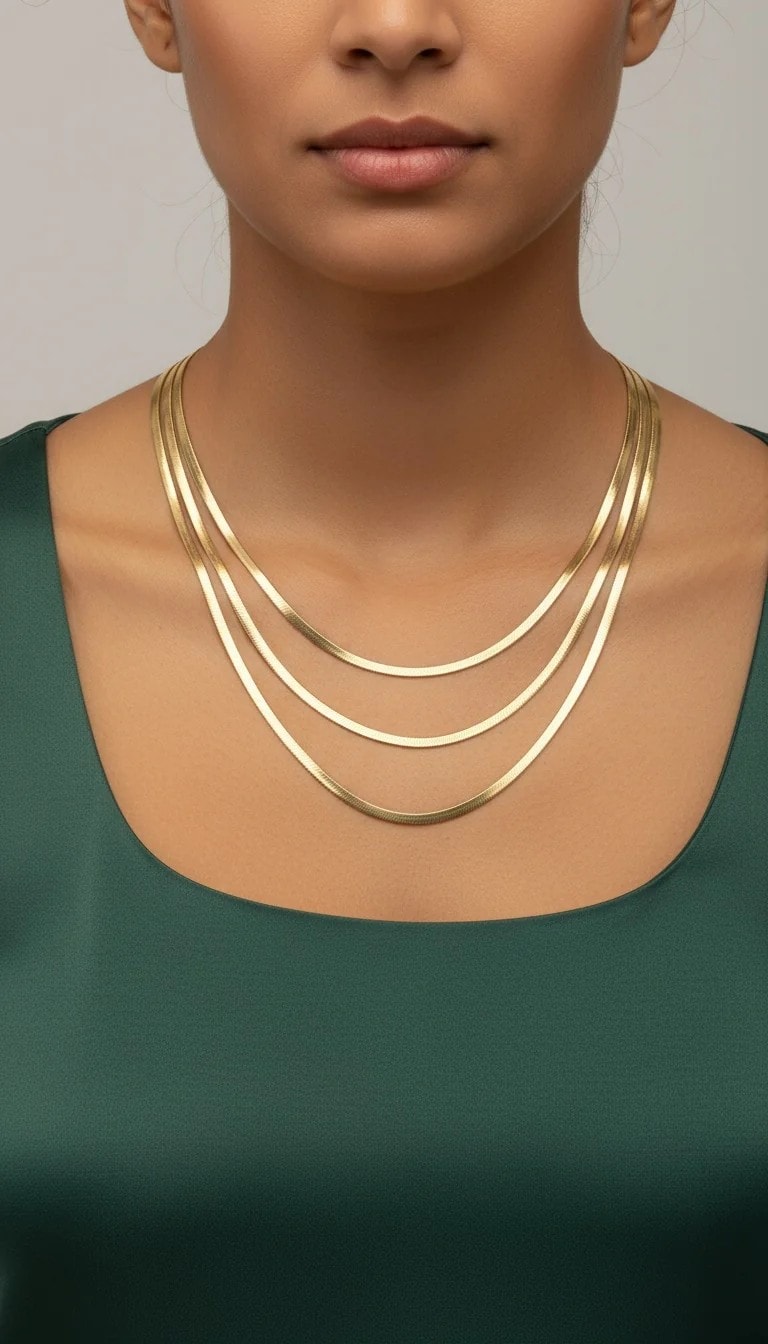 3lü italyan kolye 4mm