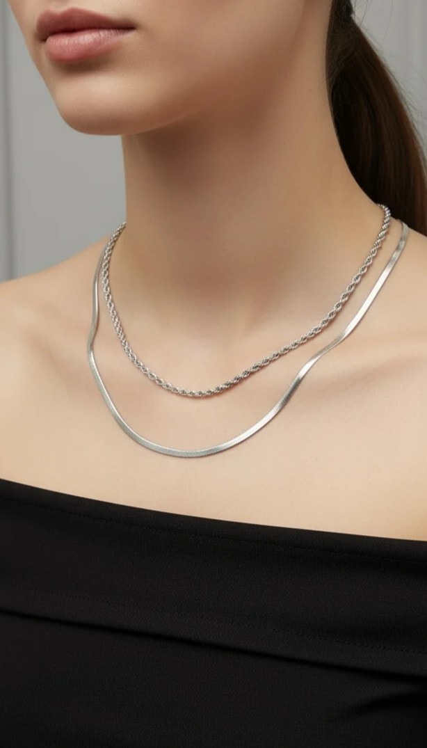 ikili italyan kolye 2mm