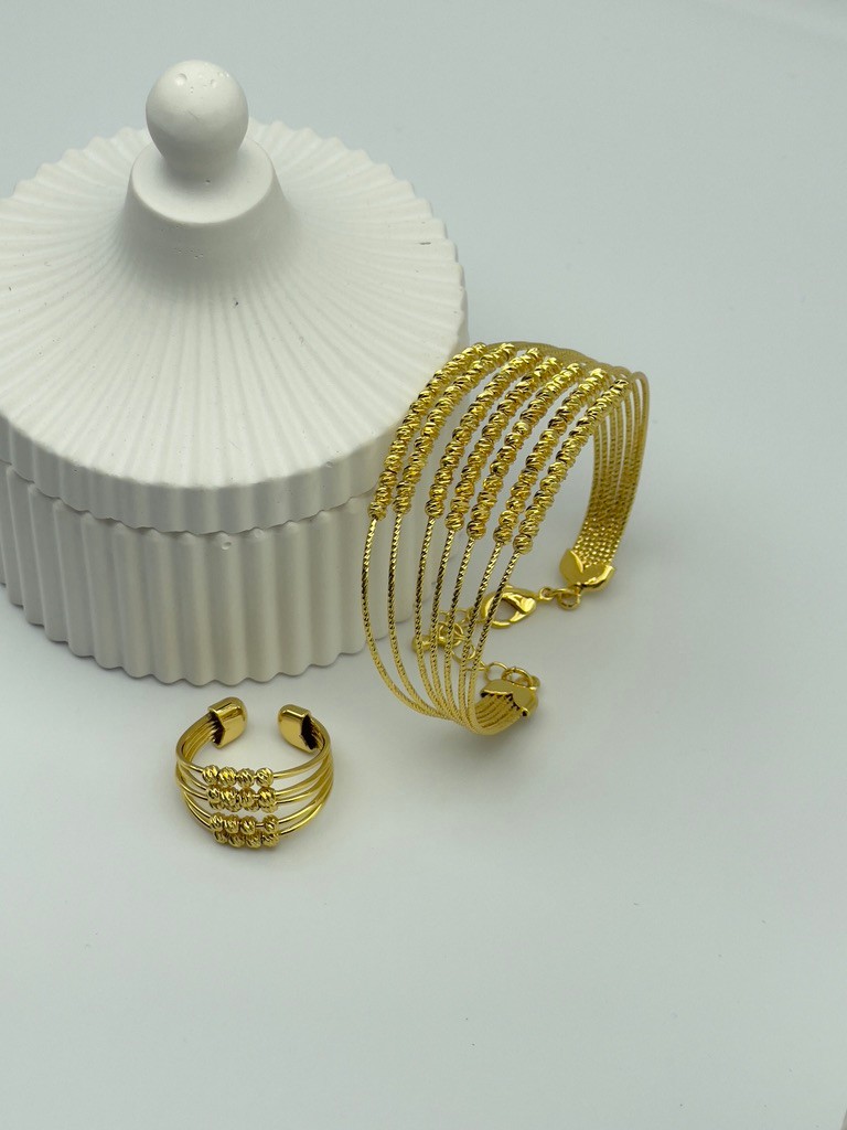 24 k altın kaplama set 