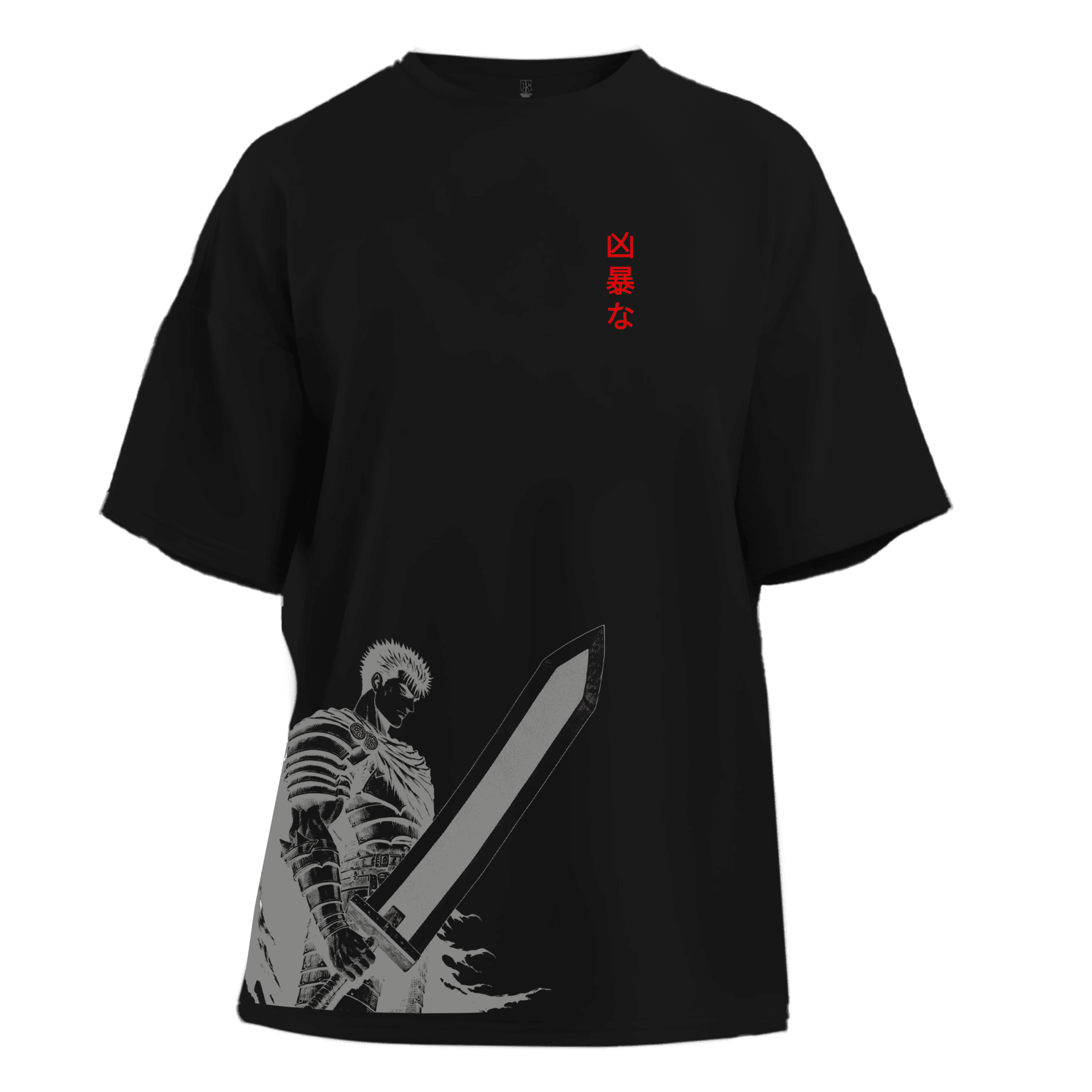 Berserk Warrior  Ön Ve Arka Baskılı Anime Series (Unisex Tişört)