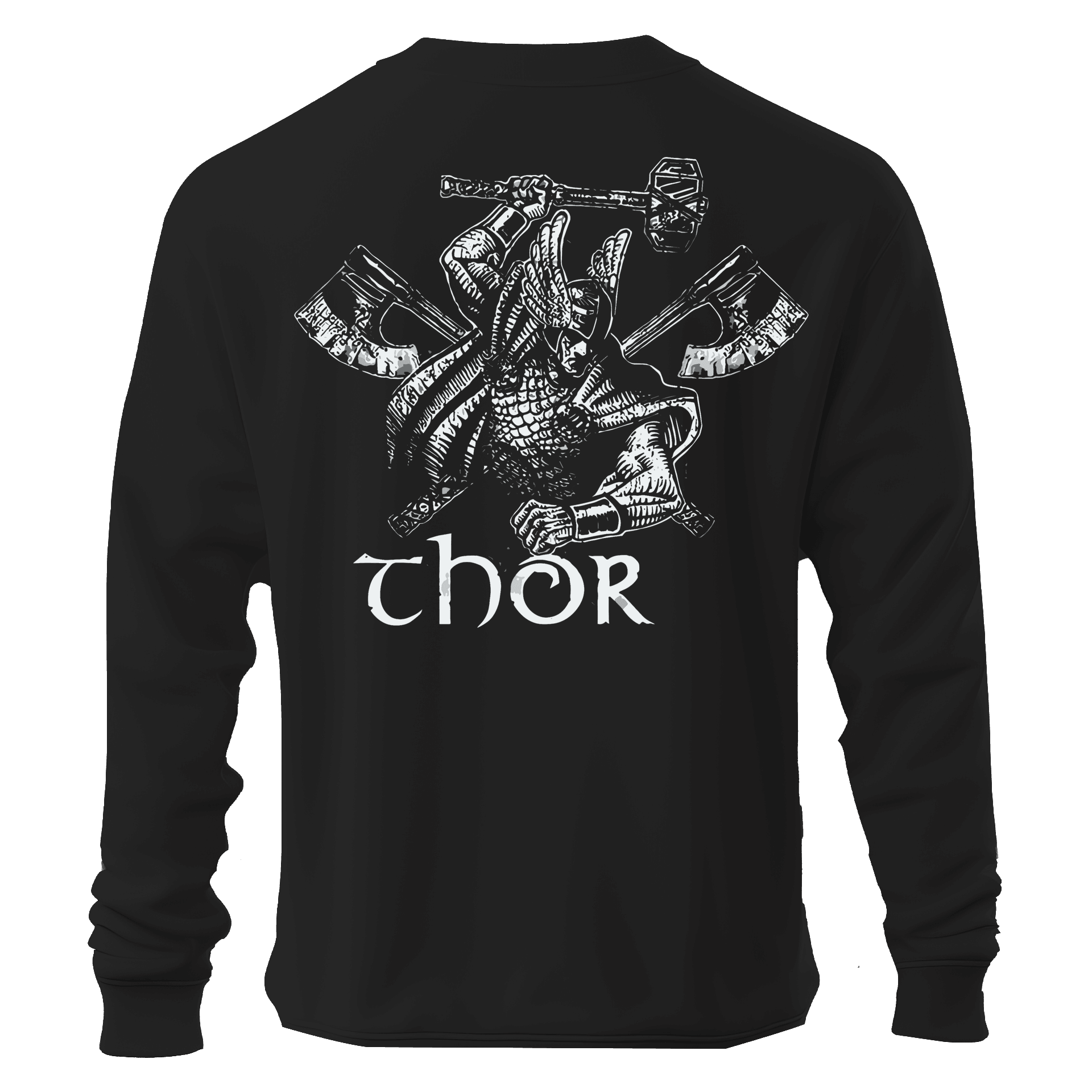 Thor Ön Ve Arka Baskılı Nordic  (Unisex Sweatshirt)