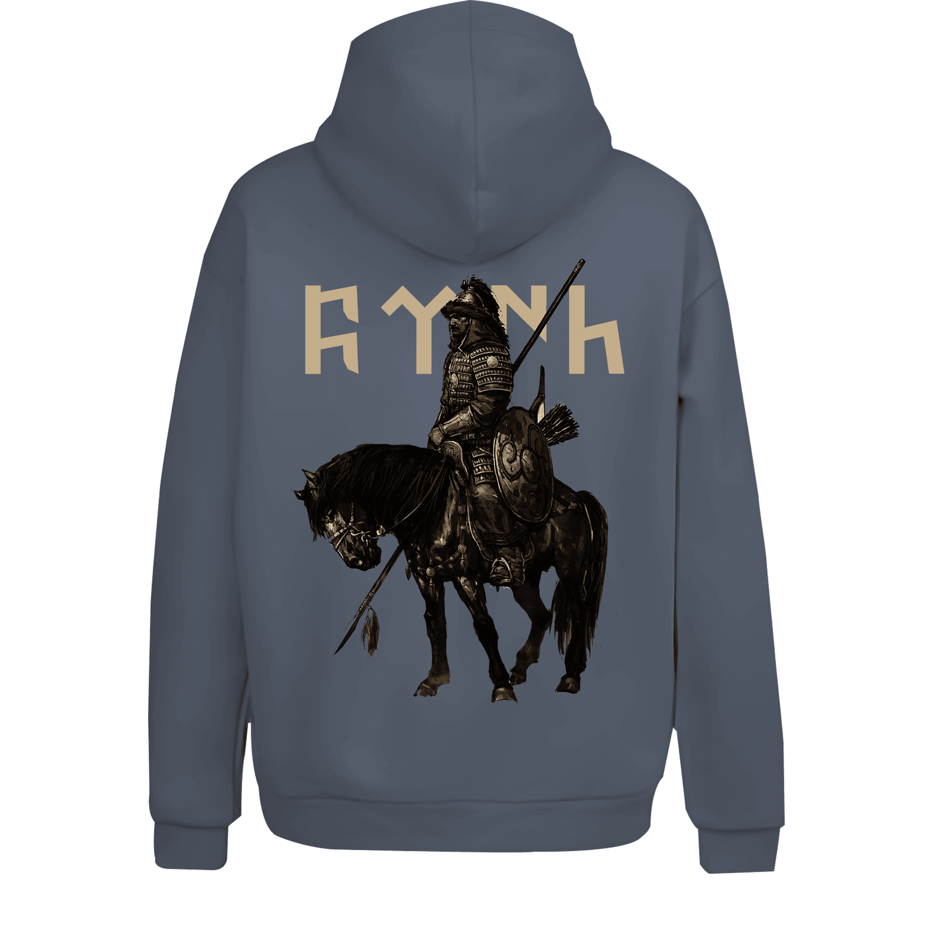Türk Hakanı Ön ve Arka Baskı   Baskılı (Unisex Kapüşonlu)