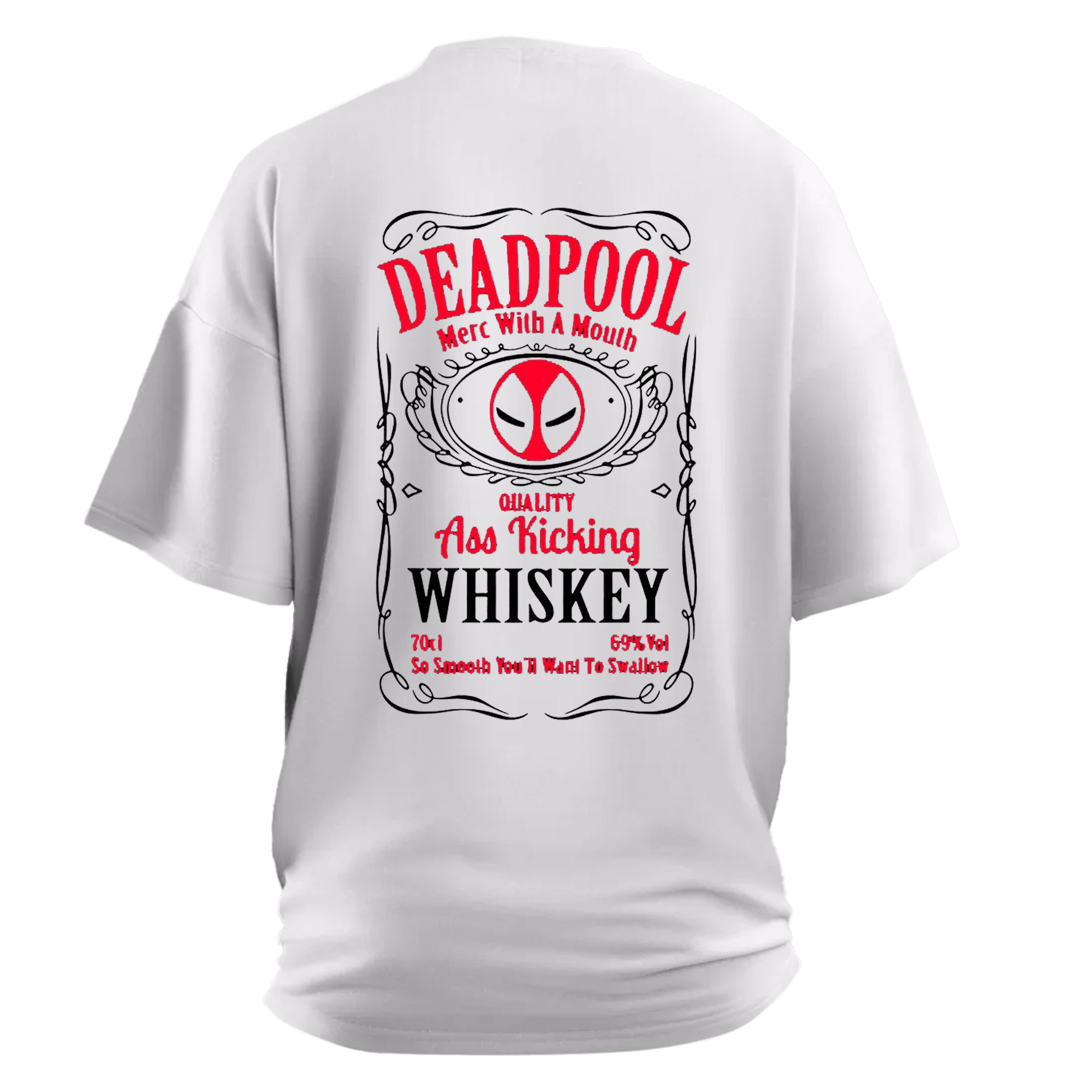 Deadpool Whiskey Alcohol Series Ön Baskılı (Unisex Tişört )