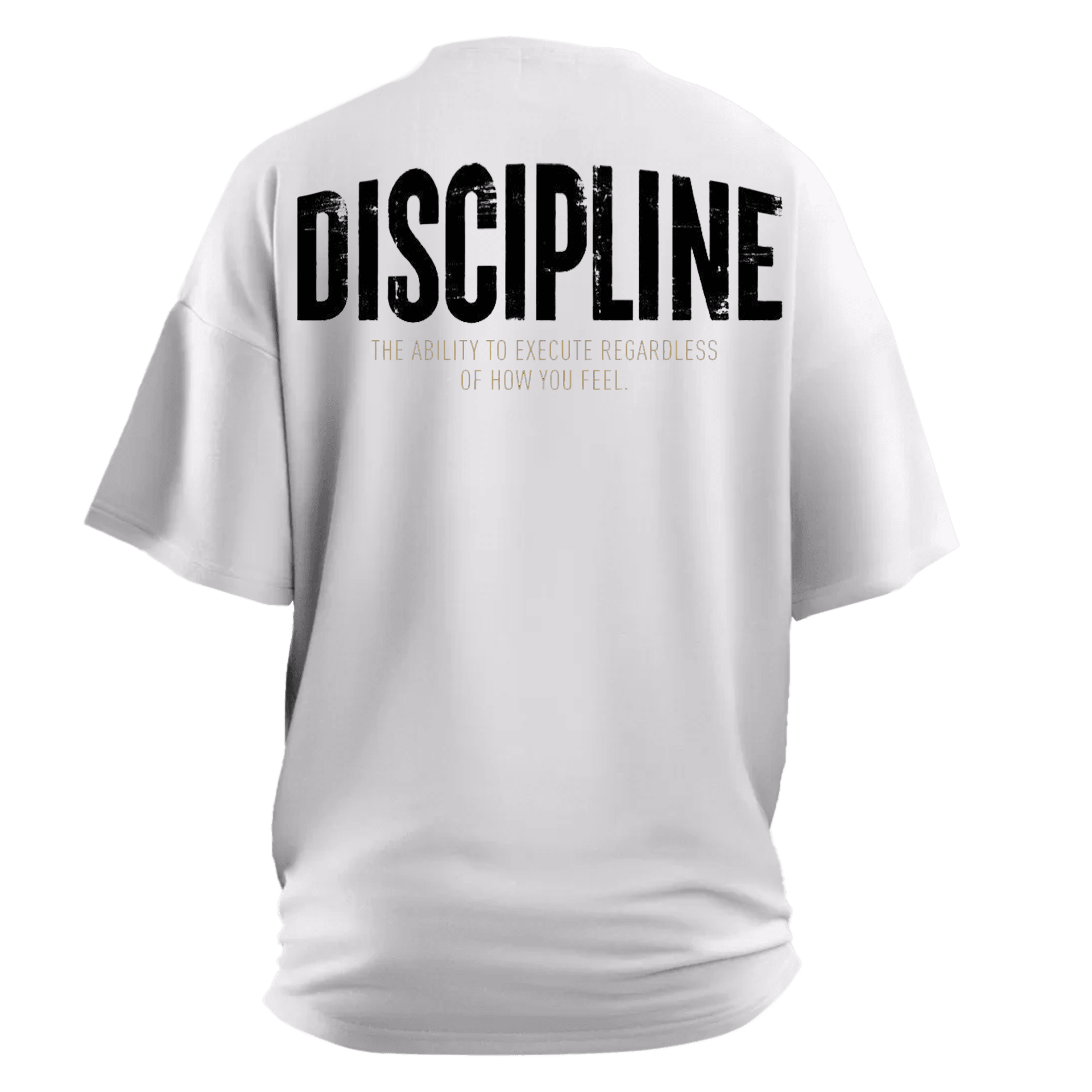Discipline Ön Ve Arka Baskılı Spor Series  (Unisex Tişört )
