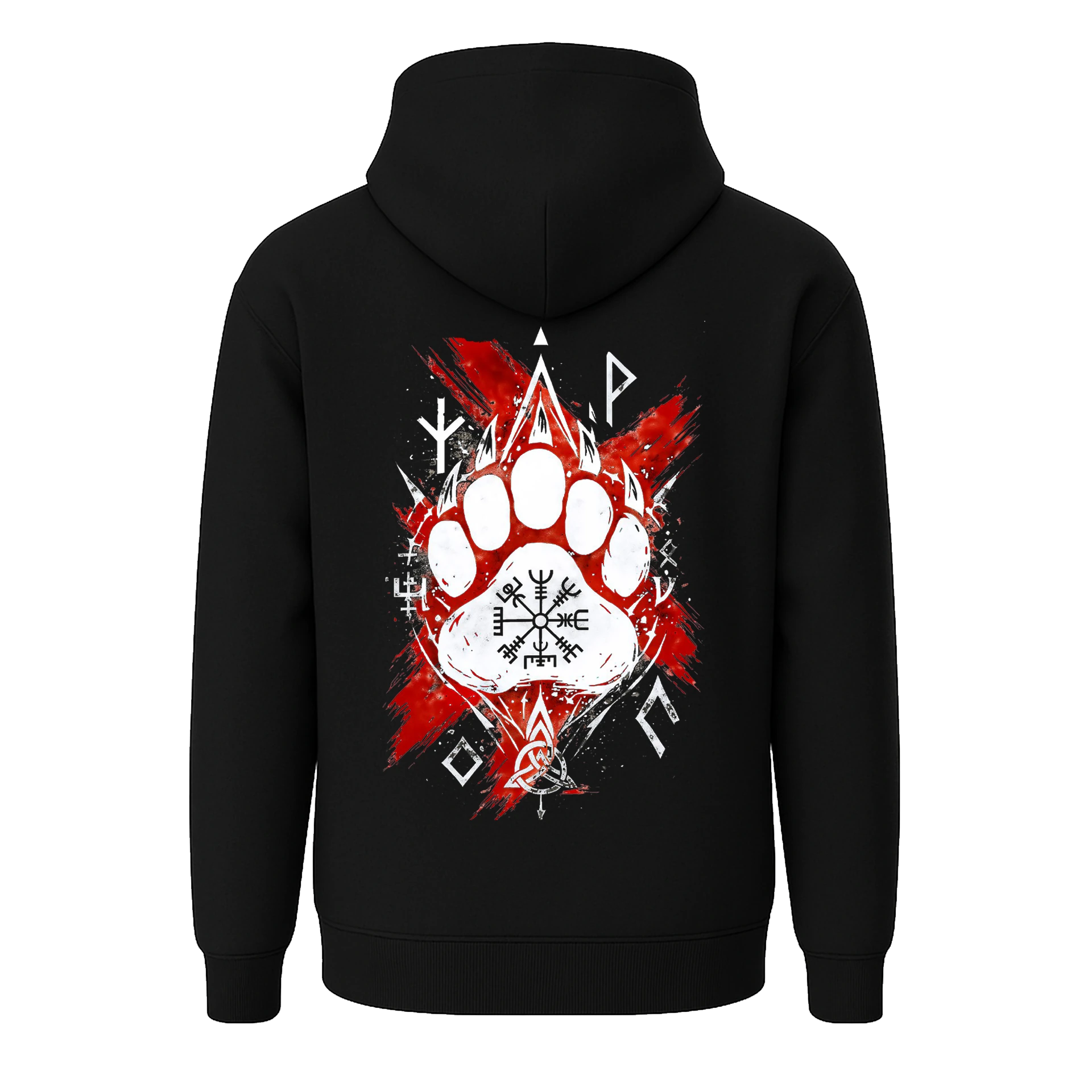 Feral Might  Ön Ve Arka Baskılı Nordic Series  (Unisex Hoodie )