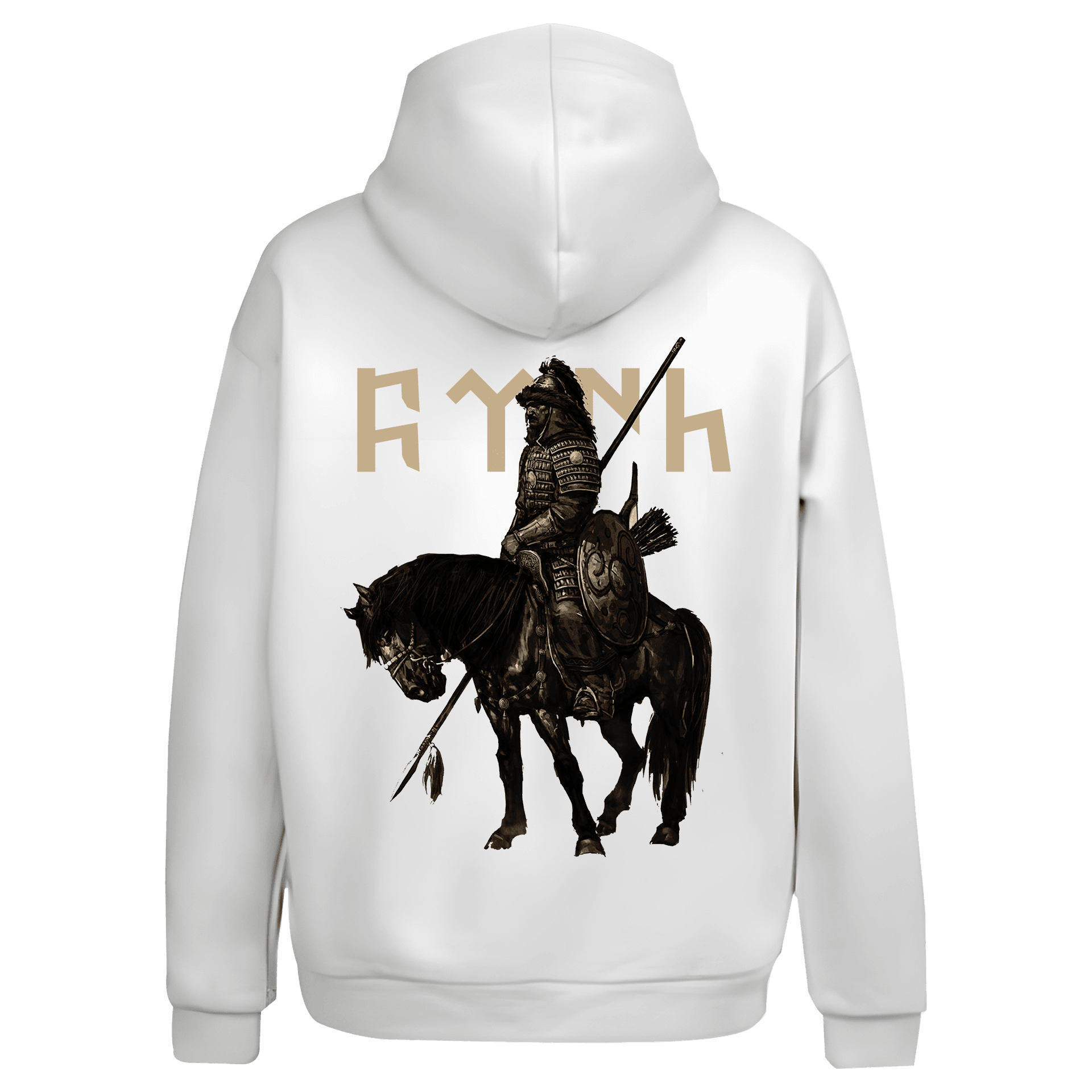 Türk Hakanı Ön ve Arka Baskı   Baskılı (Unisex Kapüşonlu)