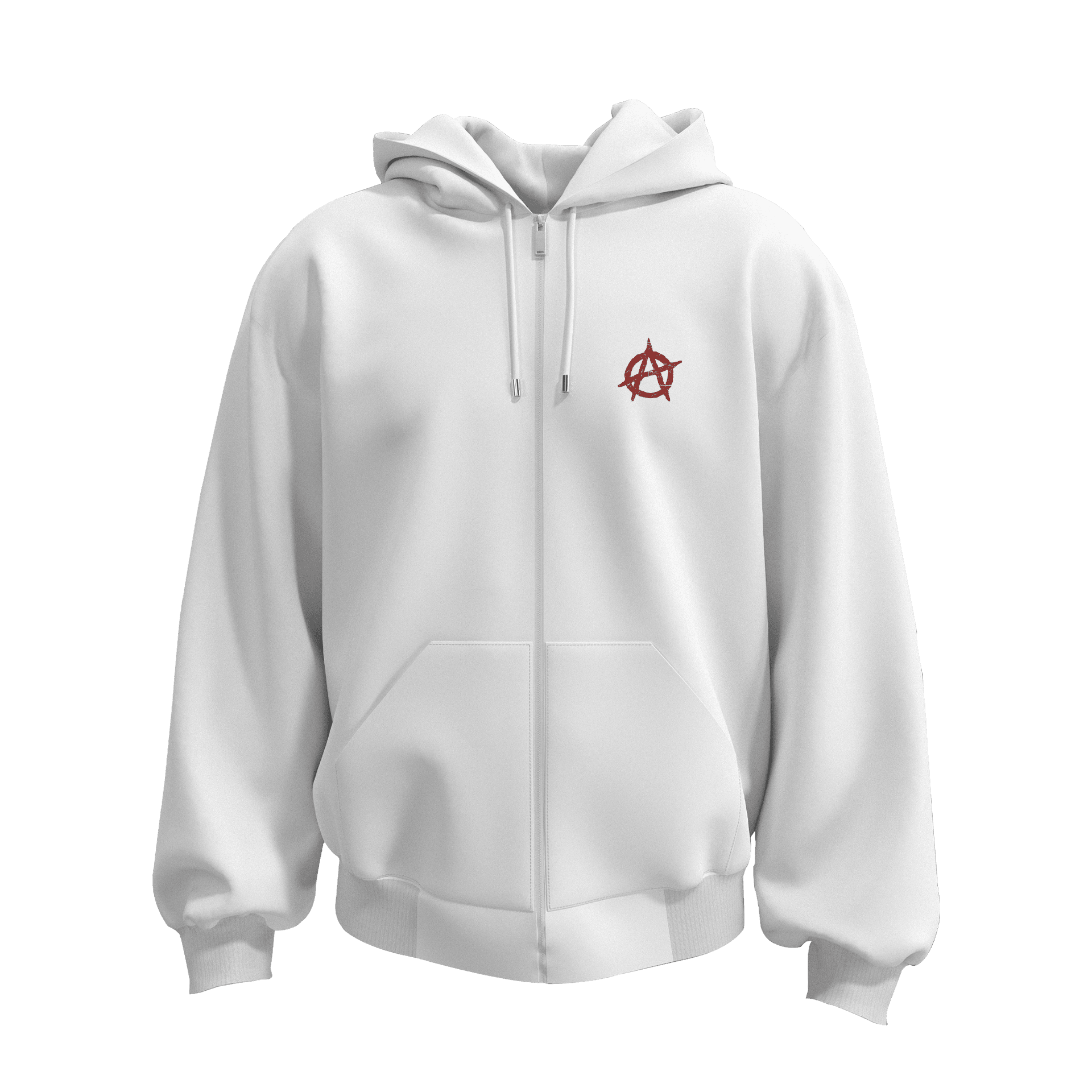 Sons Of Anarchy Red Wood Original II  Ön Ve Arka  Baskılı  Moto Series (Unisex Fermuarlı Hoodie )
