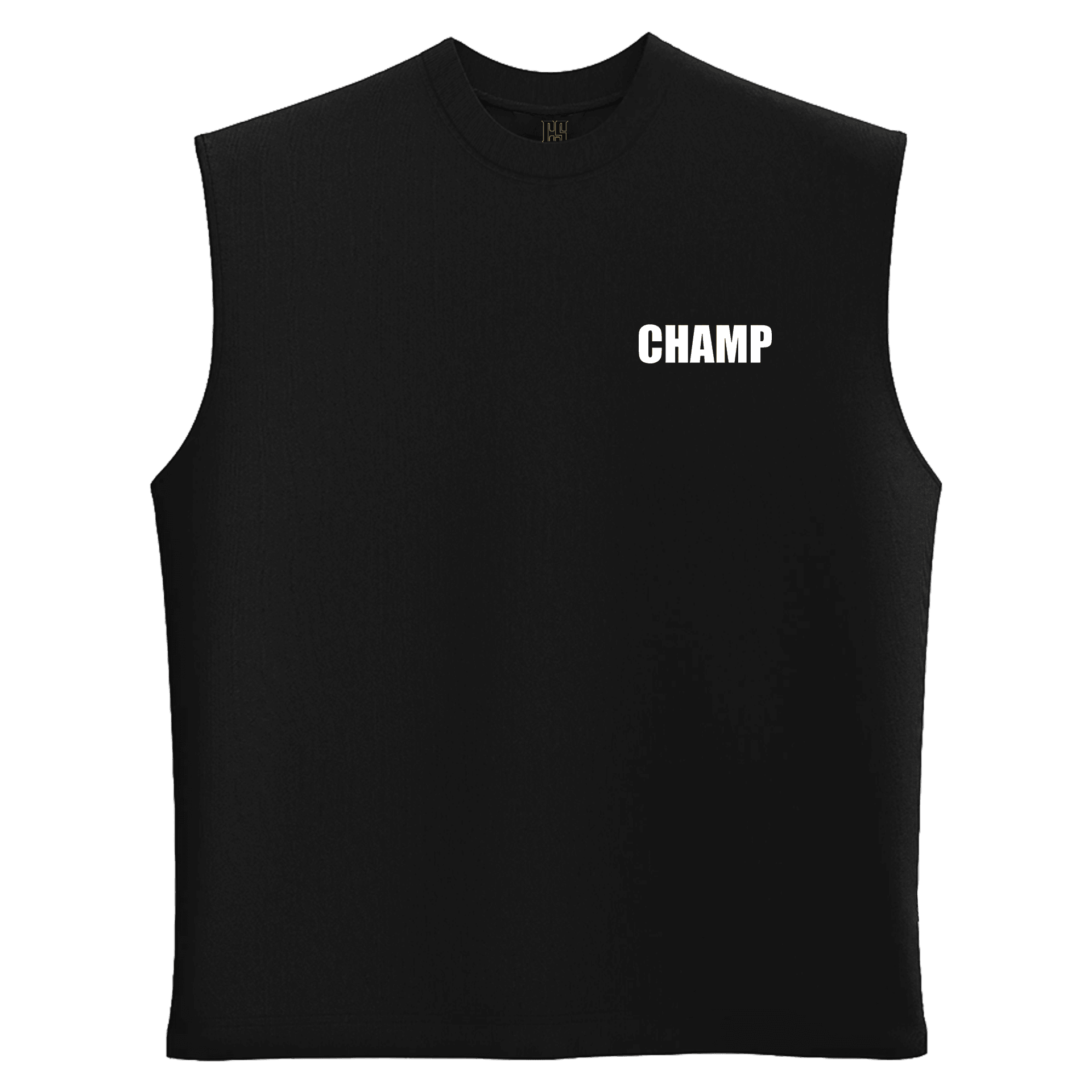 Champ  Ön Ve Arka Baskılı Spor Series  (Unisex Sleeveless Atlet )