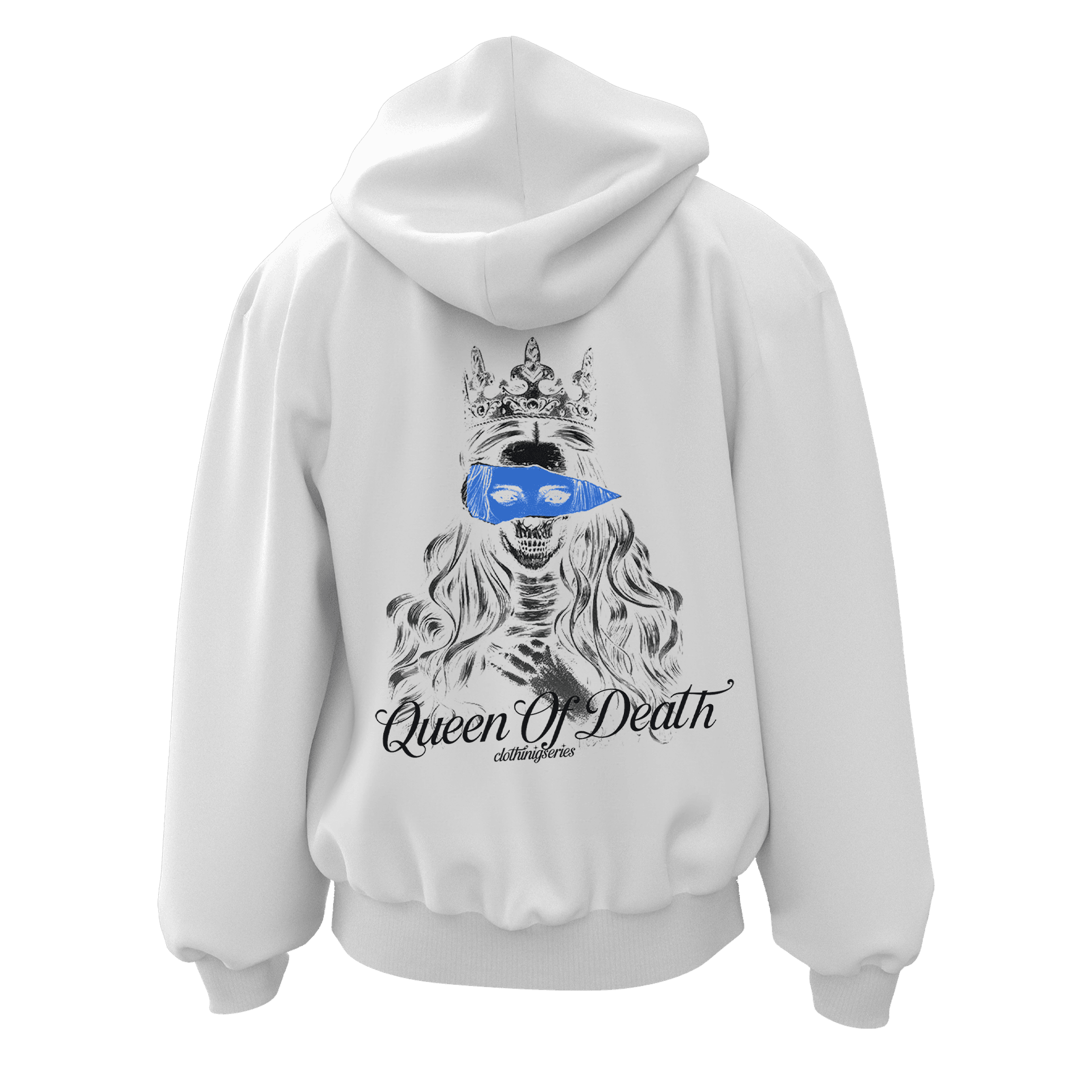Queen Of Death Ön Ve ArkaBaskılı (Unisex Fermuarlı Hoodie )