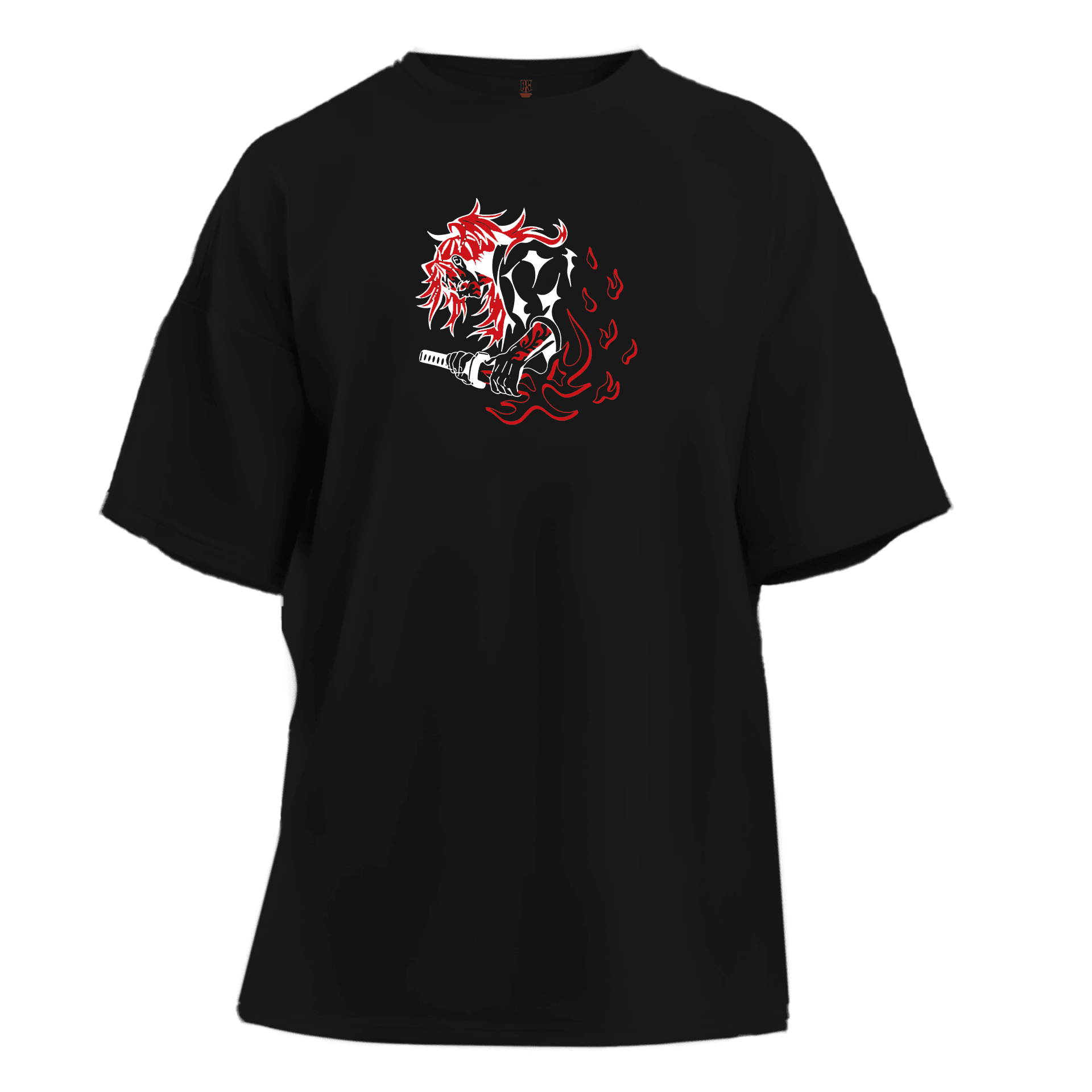 Demon Slayer Kokushibo Anime Series Ön Nakışlı Arka Baskılı (Unisex Tişört )