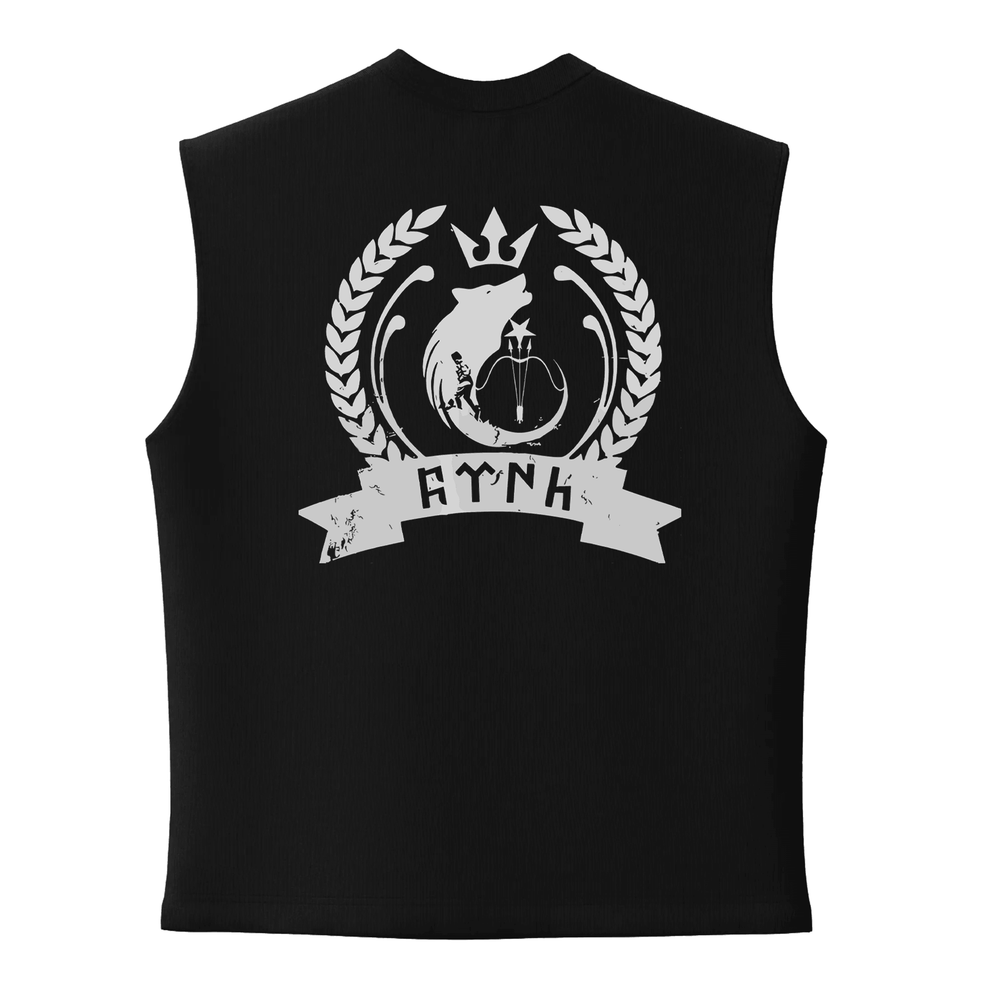 Türk Komposizyon Logo   Ön  ve Arka Baskılı (Unisex Sleeveless Atlet )