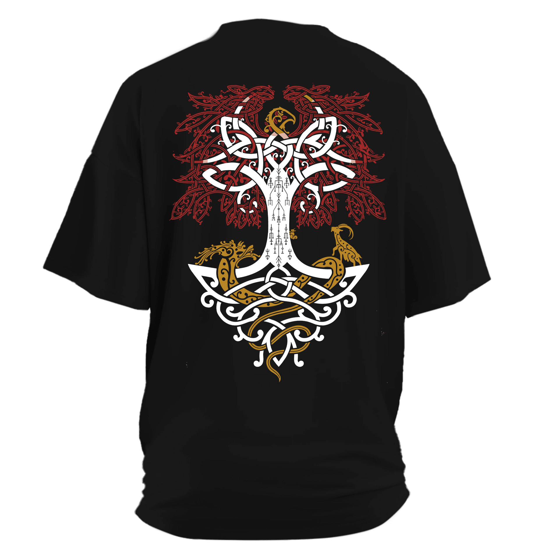 Yggdrasil III Nordic Series Ön Nakışlı Arka Baskılı (Unisex Tişört )