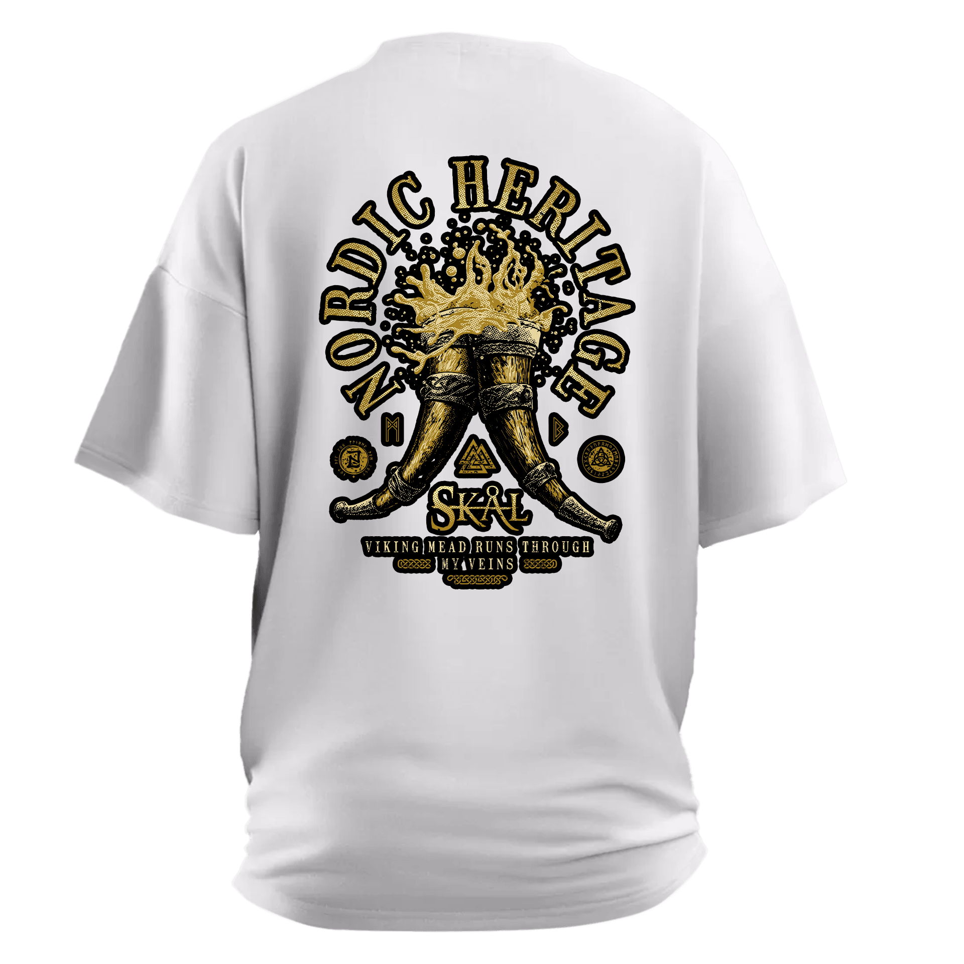 Nordic Heritage Ön Ve Arka Baskılı Nordic Series   Ön  ve Arka Baskılı Nordic(Unisex Tişört)