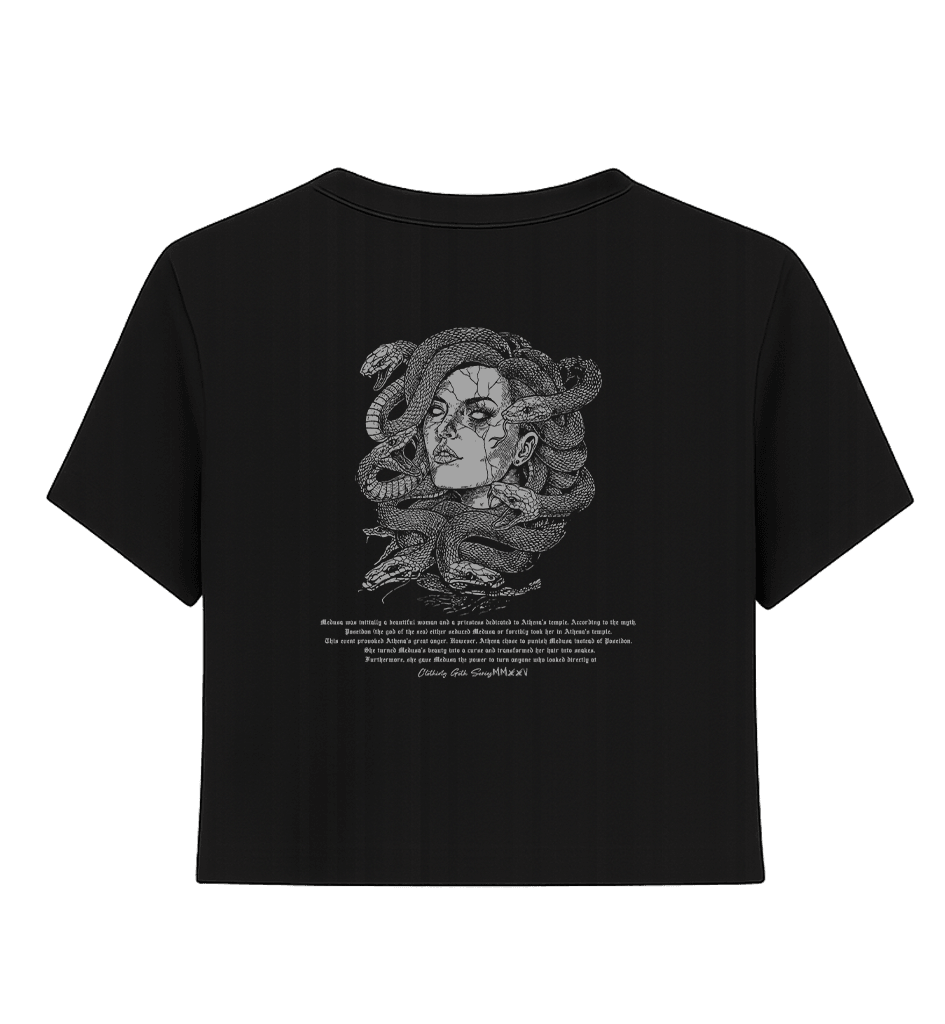 Medusa Ön Ve Arka  Baskılı Crop