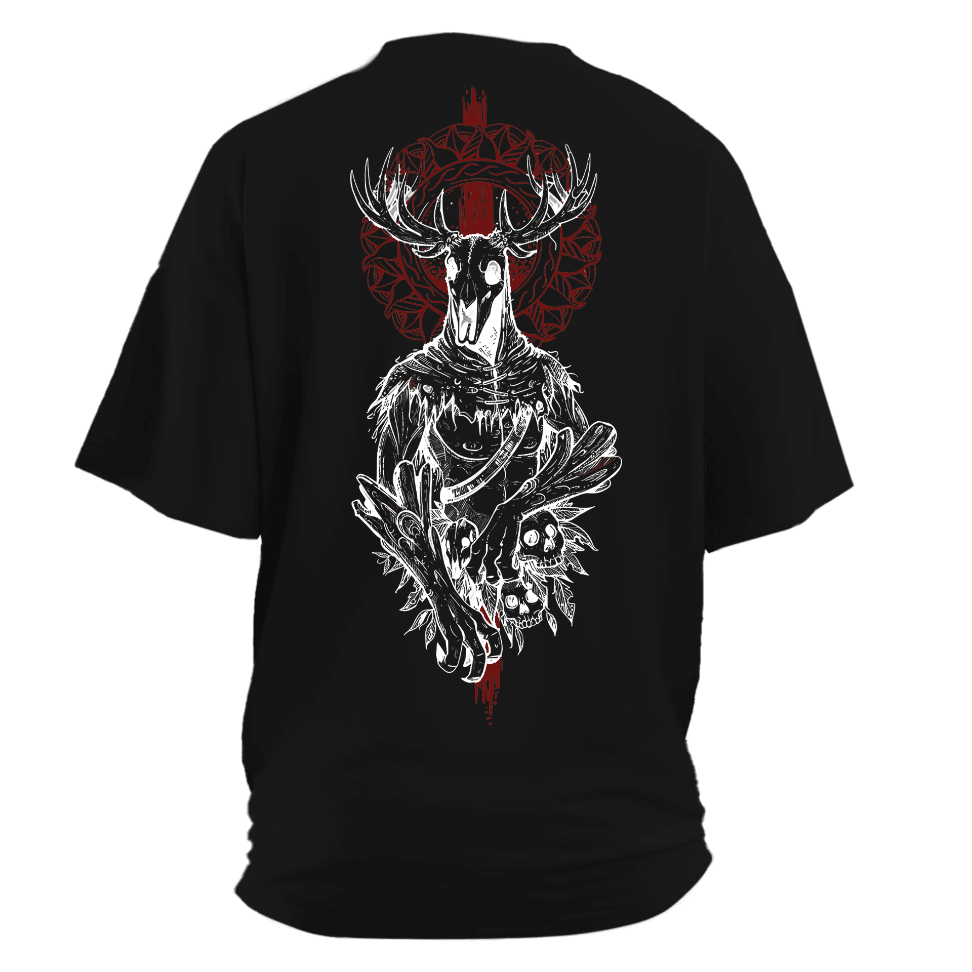 Leshen Forest Demon II Nordic Series Ön Arka Baskılı (Unisex Tişört )