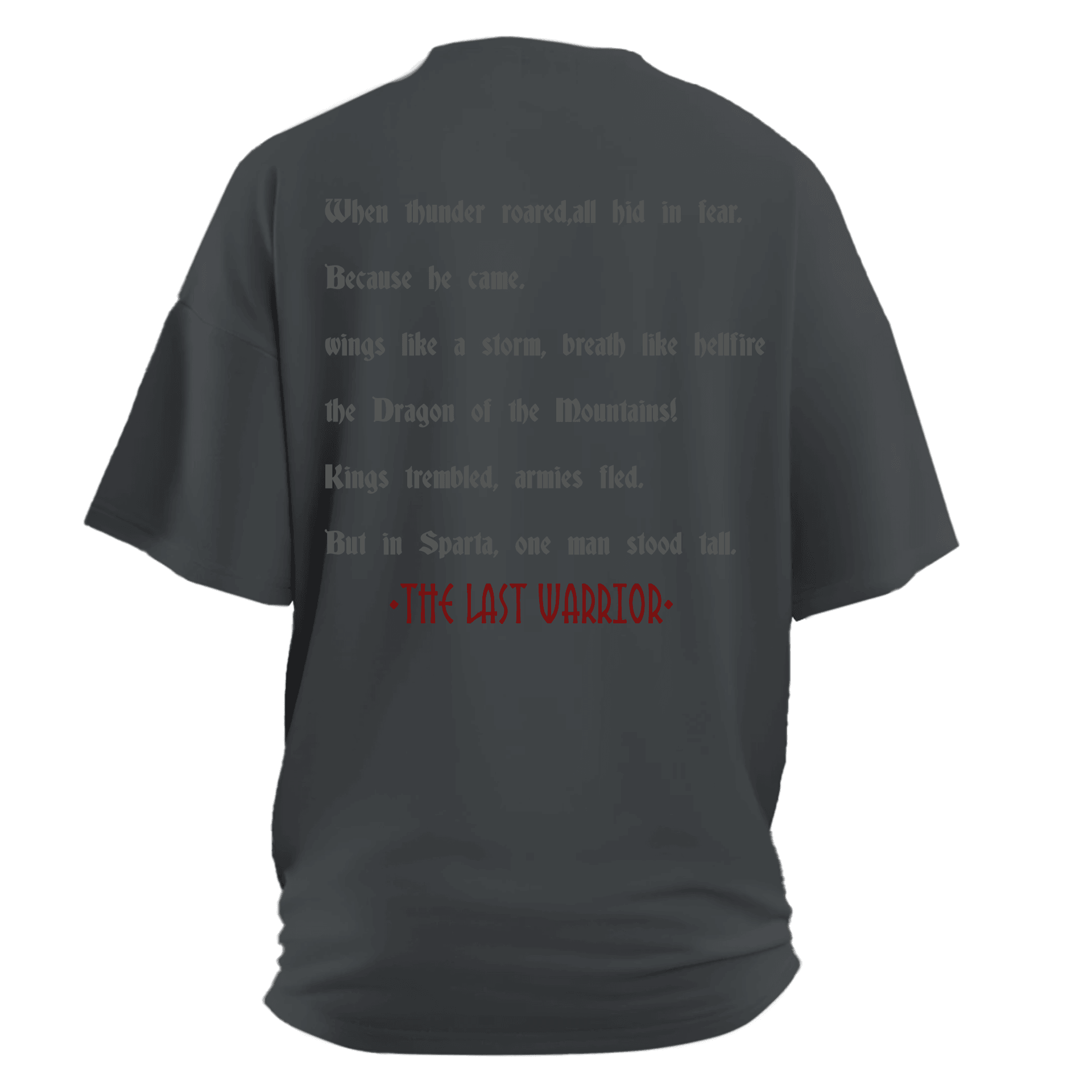 The Last  Warrior Ön ve Arka Baskılı(Unisex Tişört)