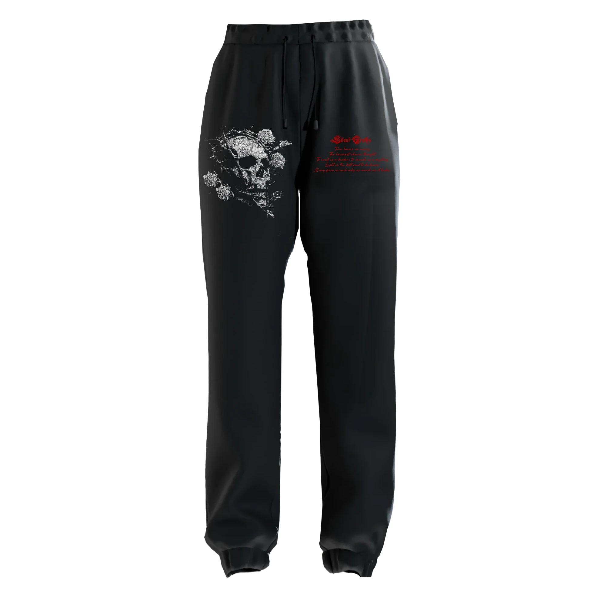 Silent Truths Skull Baskılı  (Unisex Eşofman Altı)