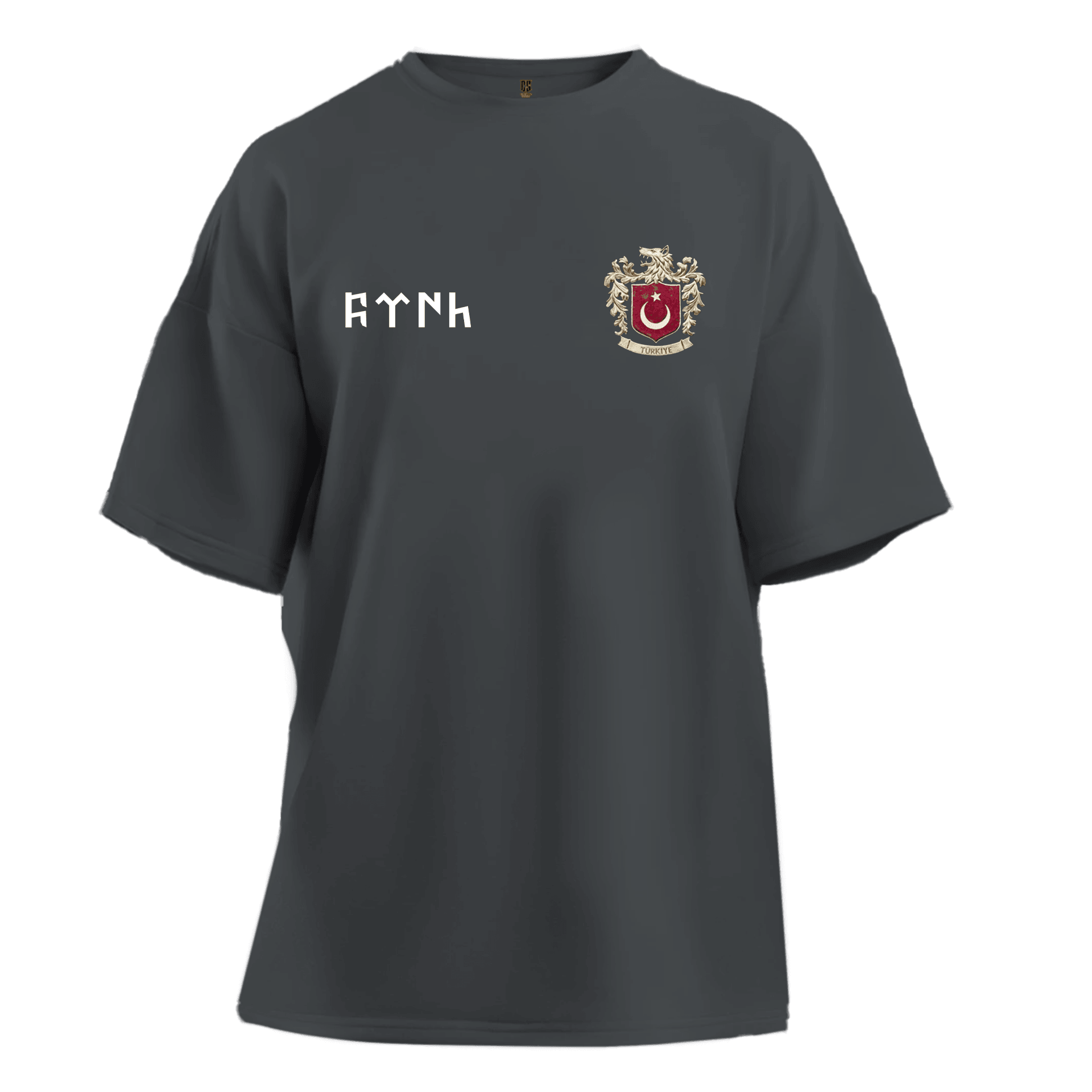 Türk Armalı   Ön Ve Arka Baskılı   (Unisex Tişört)