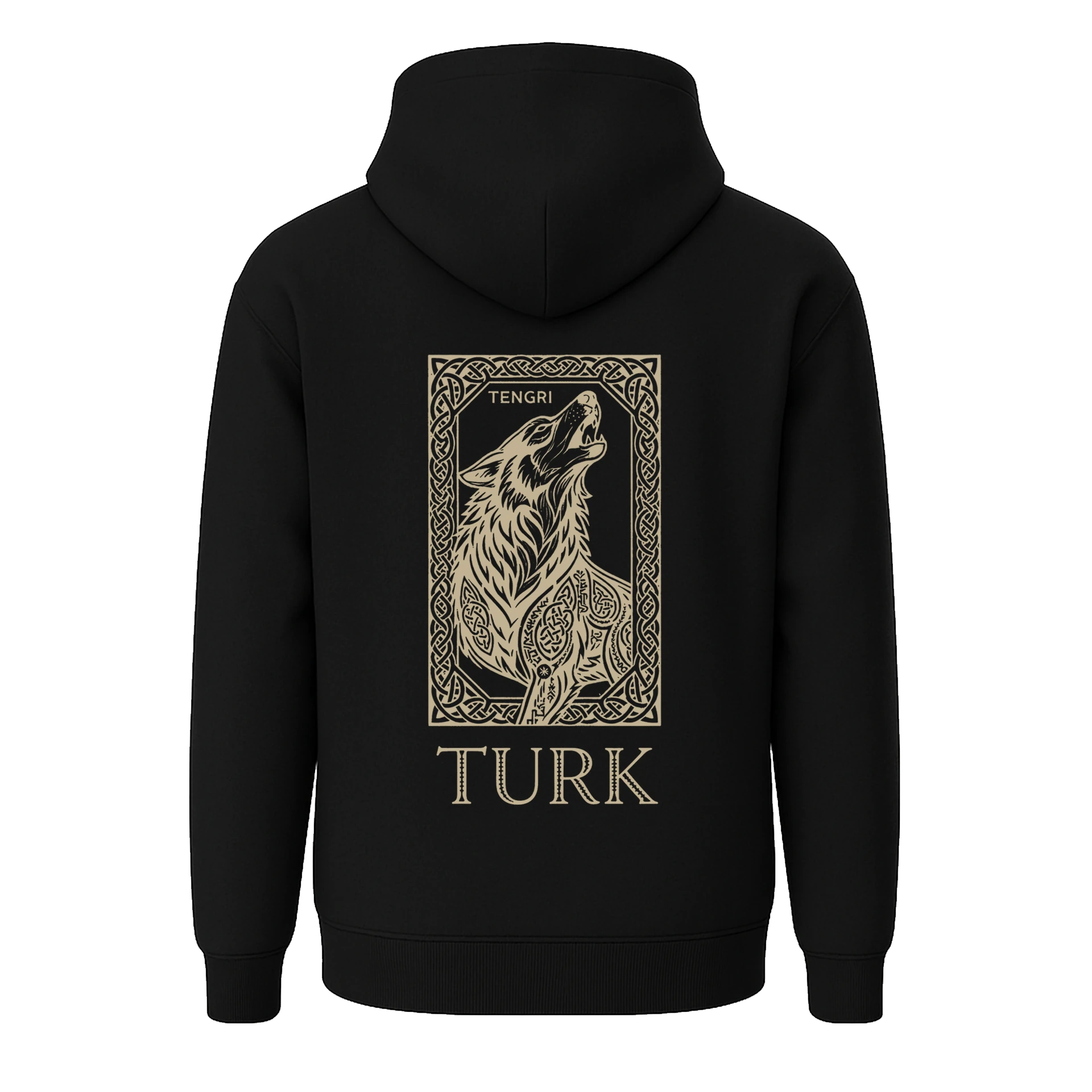 Bozkurt Mirası Ön Ve Arka Baskılı  Türk Serisi   (Unisex Kapüşonlu)