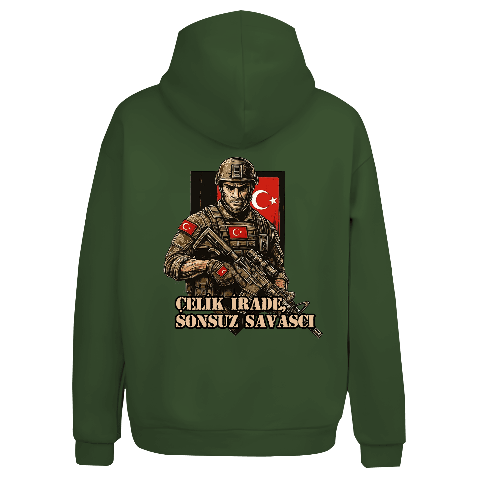 Çelik İrade Ön ve Arka Baskılı  Series Ön ve Arka Baskılı (Unisex Hoodie)