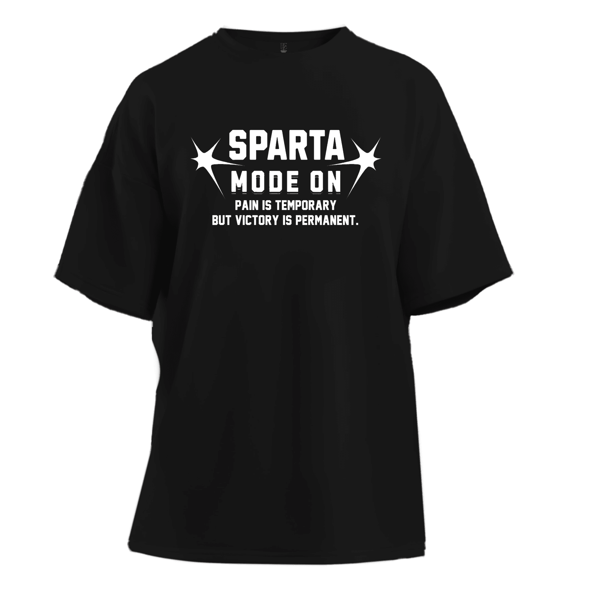 Sparta Mode ON  Ön ve Arka Baskılı  (Unisex Tişört )