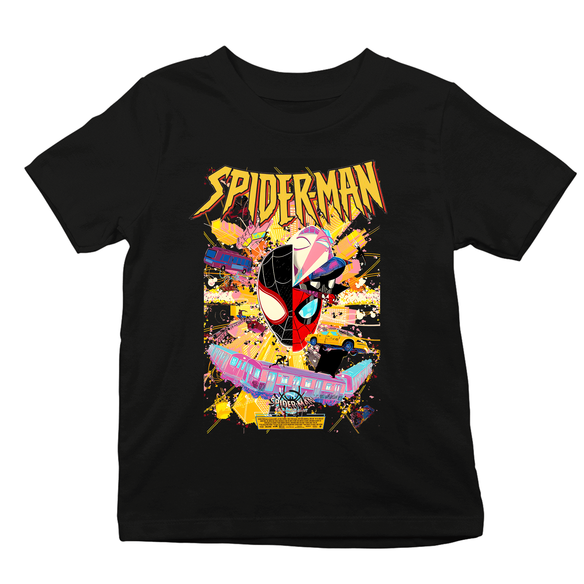 Spideman Miles Cat  Ön Baskılı (Çocuk unisex tişört)