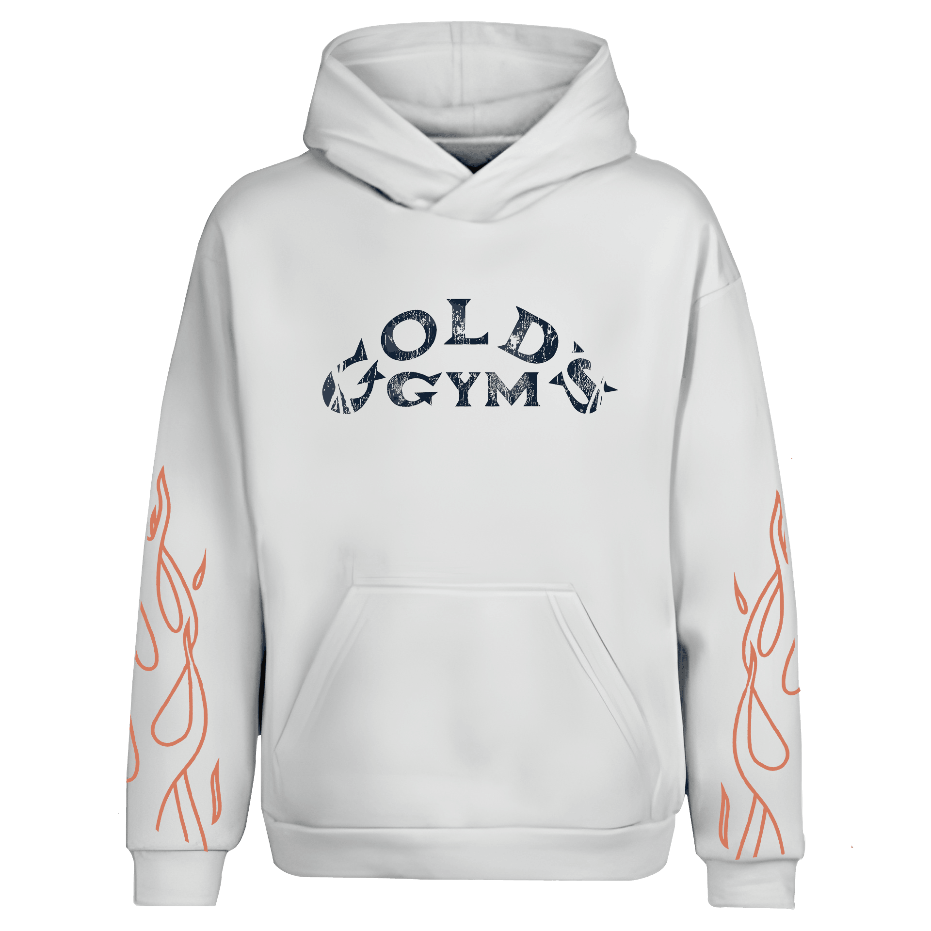 Gold's Gym  Spor Series Ön Arka ve Kol Baskılı (Unisex Hoodie)