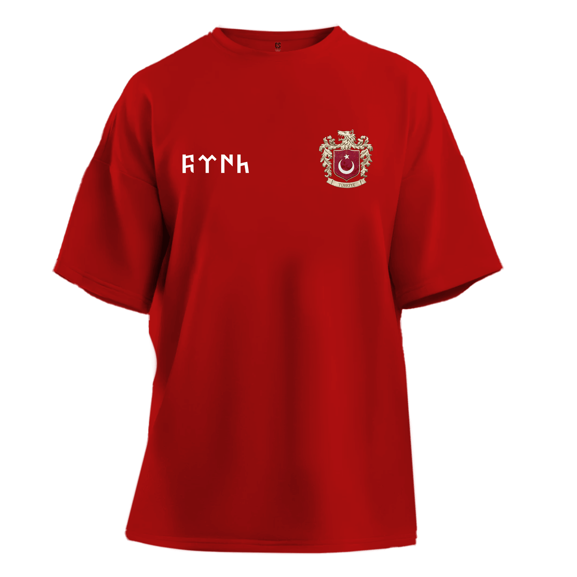 Türk Armalı   Ön Ve Arka Baskılı   (Unisex Tişört)