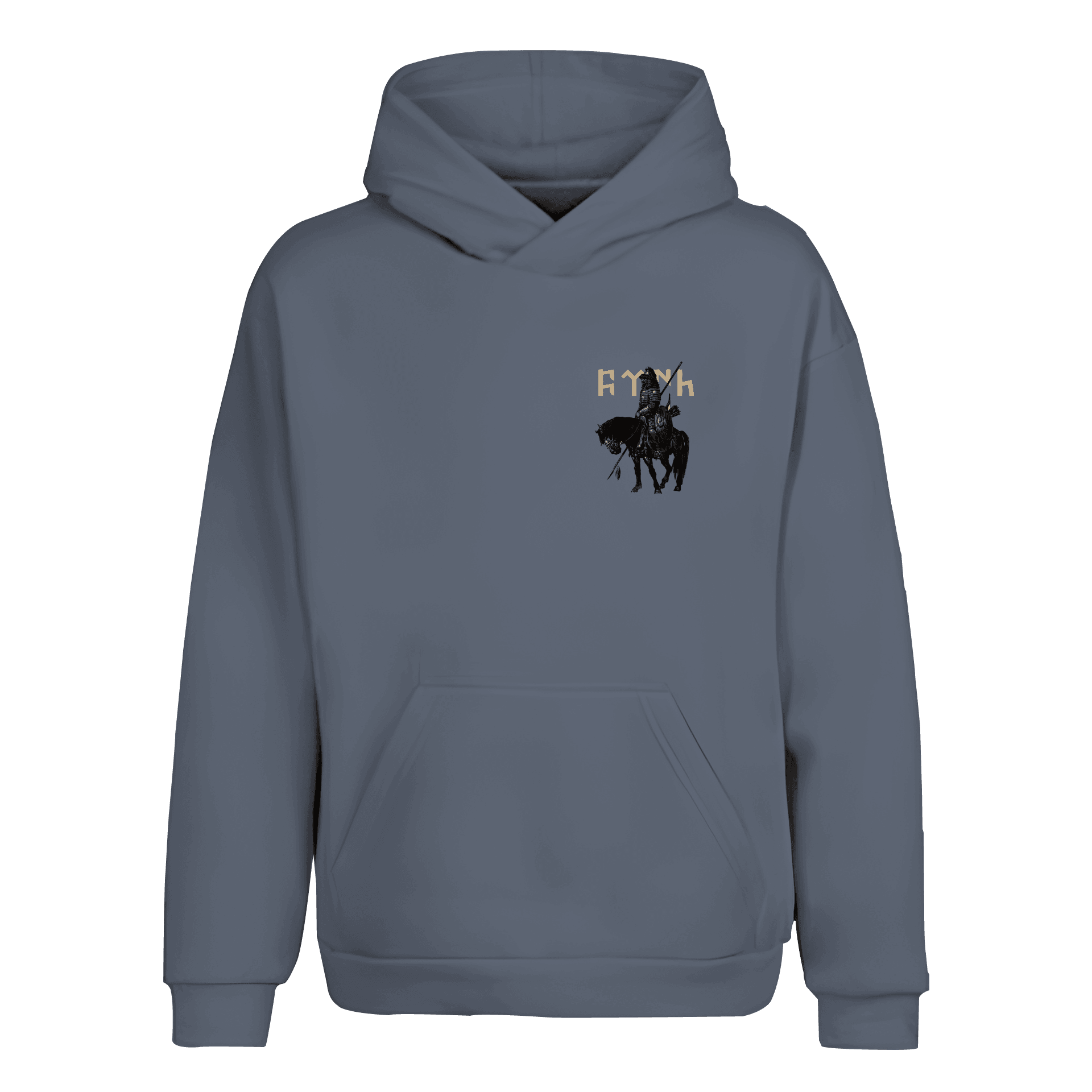 Türk Hakanı Ön ve Arka Baskı   Baskılı (Unisex Kapüşonlu)