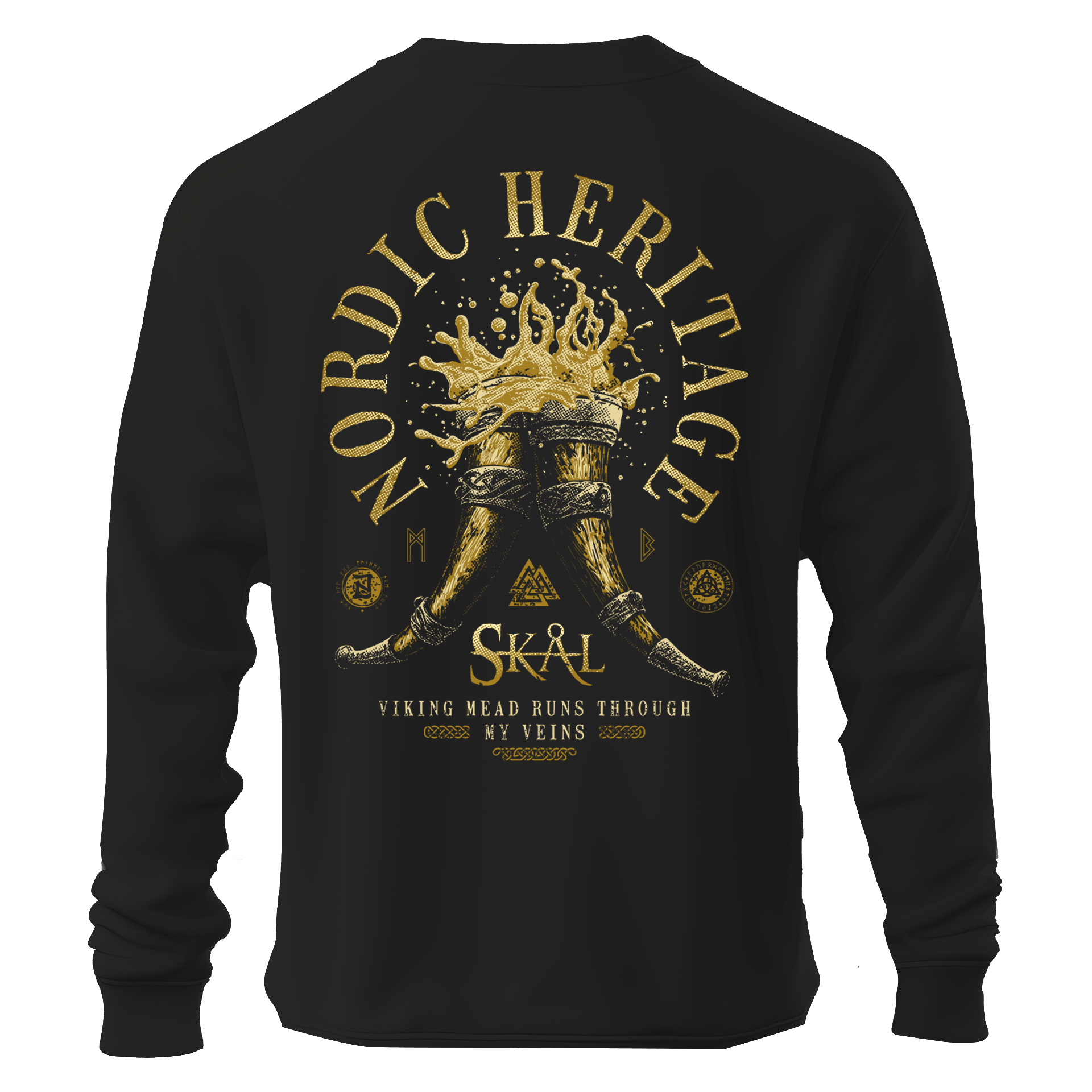  Nordic Heritage  Ön Ve Arka (Unisex Sweatshirt)