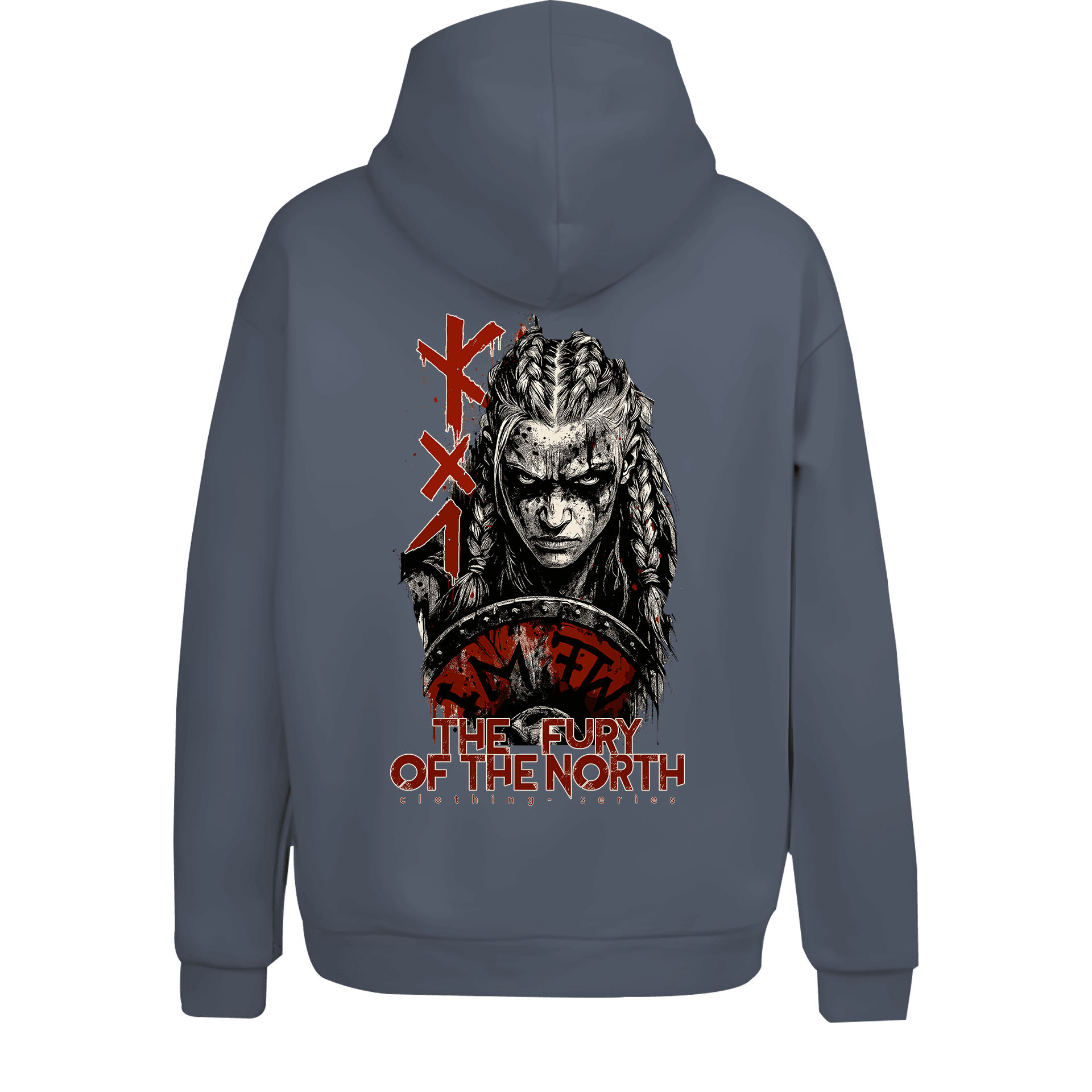 The Fury of the North Ön Ve Arka Baskılı  Nordic Series (Unisex Hoodie )
