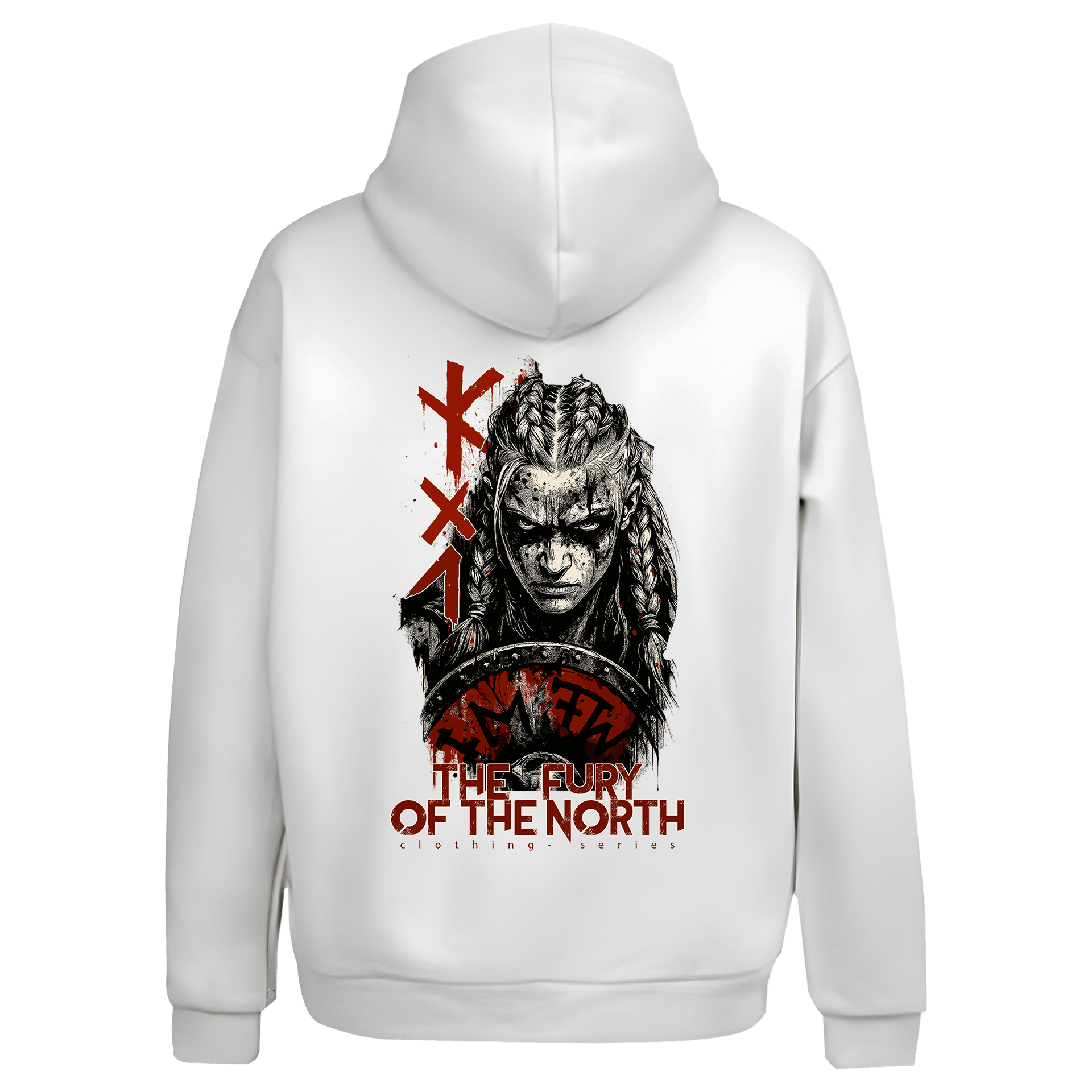 The Fury of the North Ön Ve Arka Baskılı  Nordic Series (Unisex Hoodie )