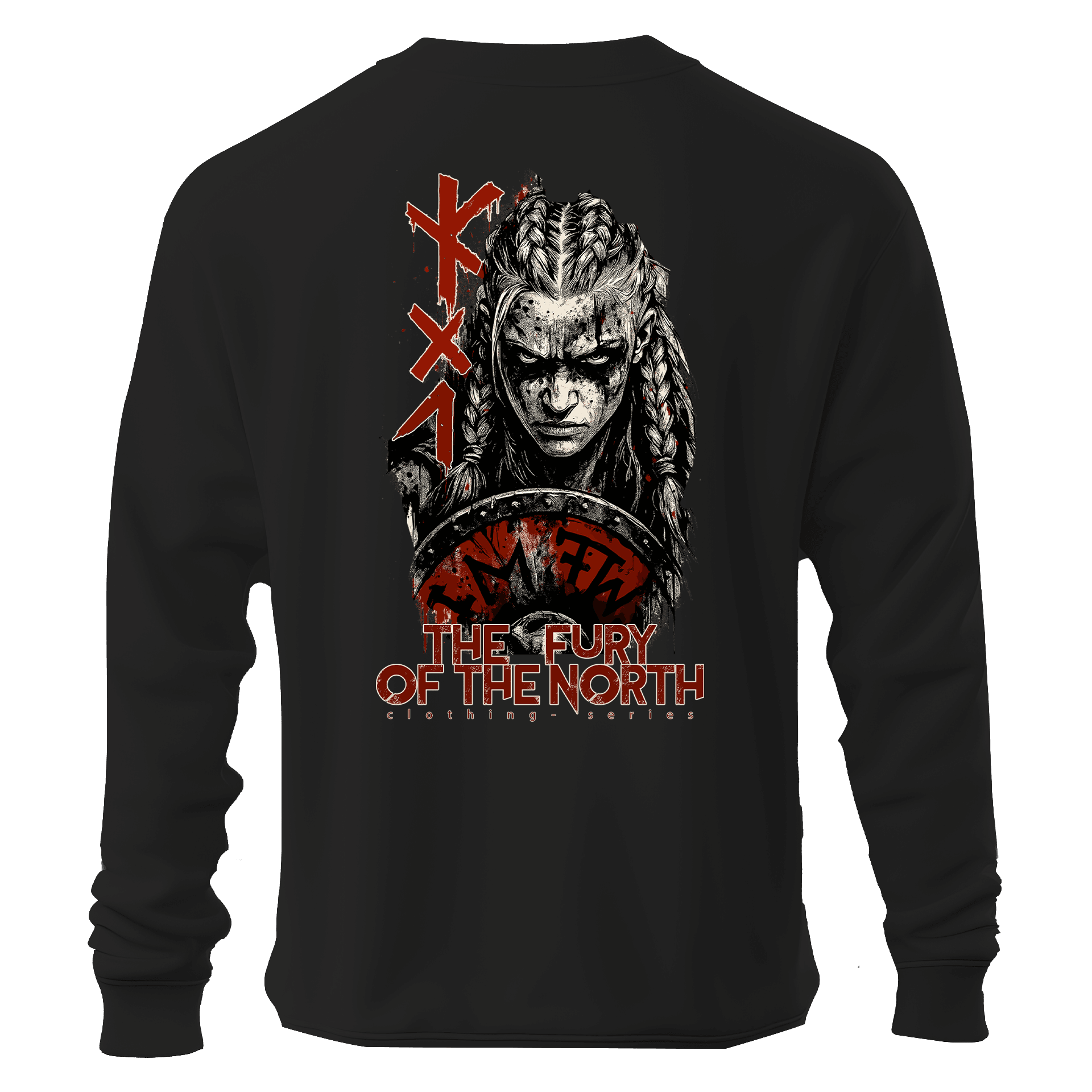  The Fury of the North Ön Ve Arka Baskılı  Nordic Series (Unisex Sweatshirt)