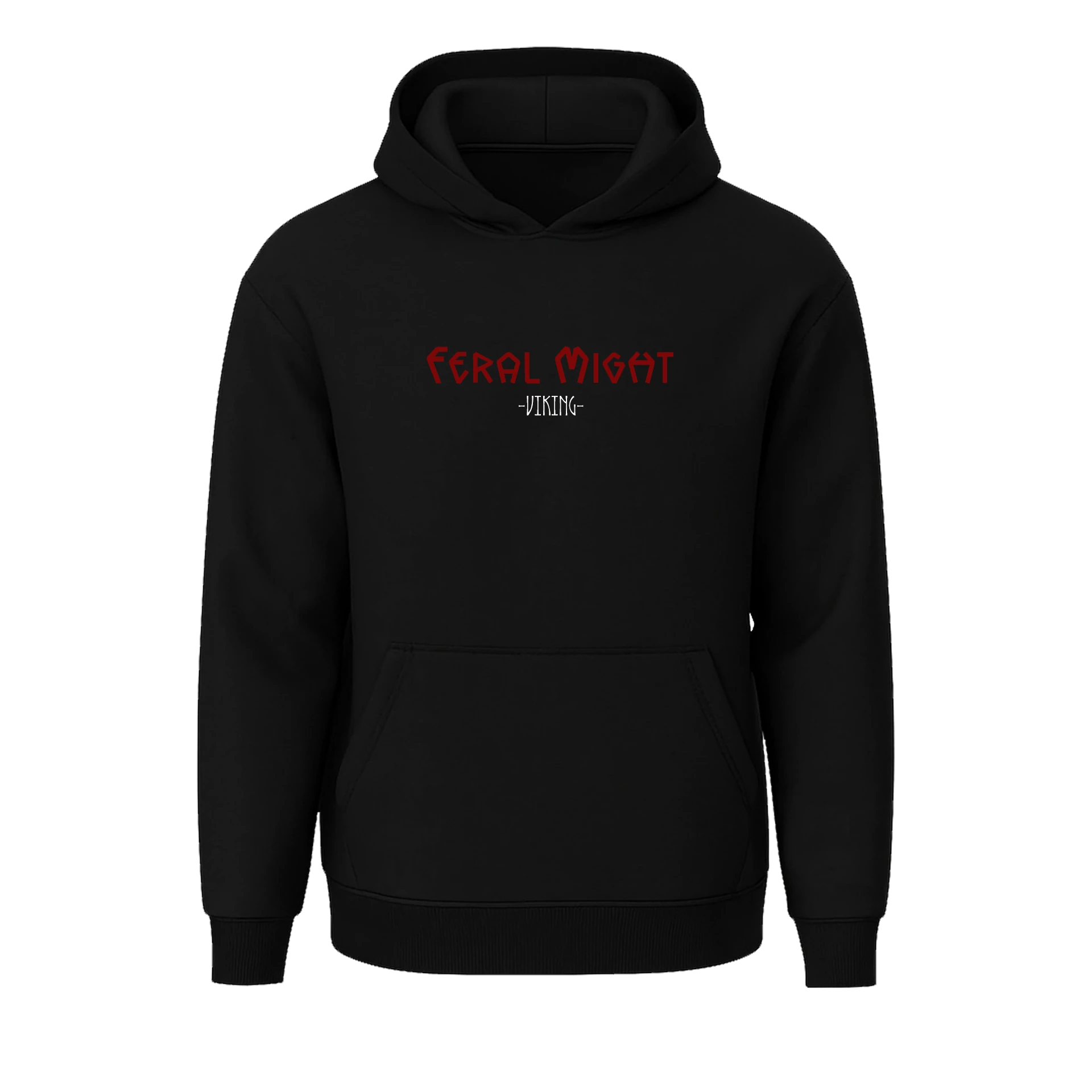 Feral Might  Ön Ve Arka Baskılı Nordic Series  (Unisex Hoodie )