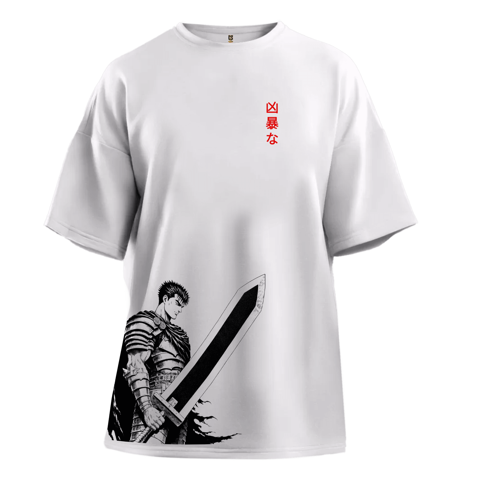 Berserk Warrior  Ön Ve Arka Baskılı Anime Series (Unisex Tişört)